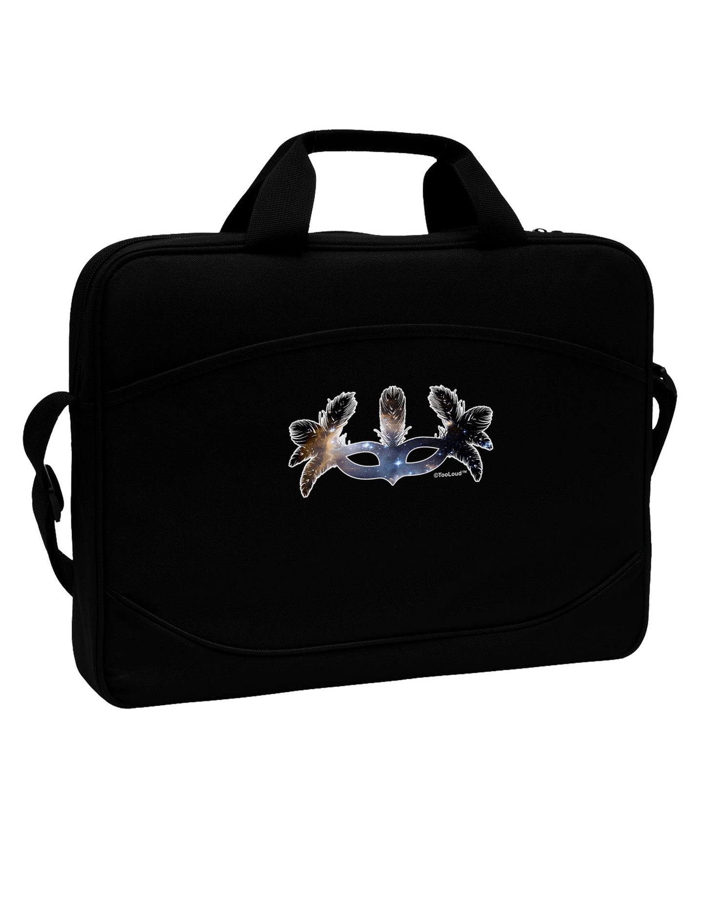 Galaxy Masquerade Mask 15" Dark Laptop / Tablet Case Bag by TooLoud-Laptop / Tablet Case Bag-TooLoud-Black-Davson Sales