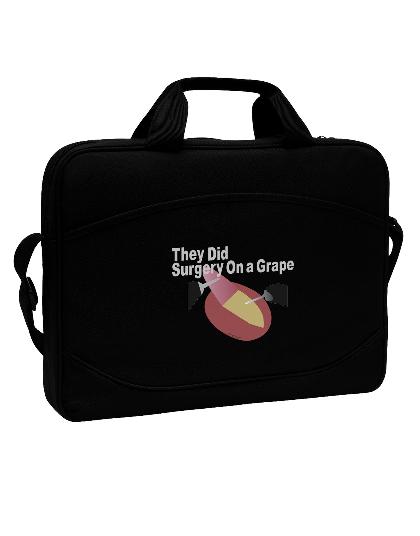 They Did Surgery On a Grape 15" Dark Laptop / Tablet Case Bag by TooLoud-TooLoud-Black-15 Inches-Davson Sales