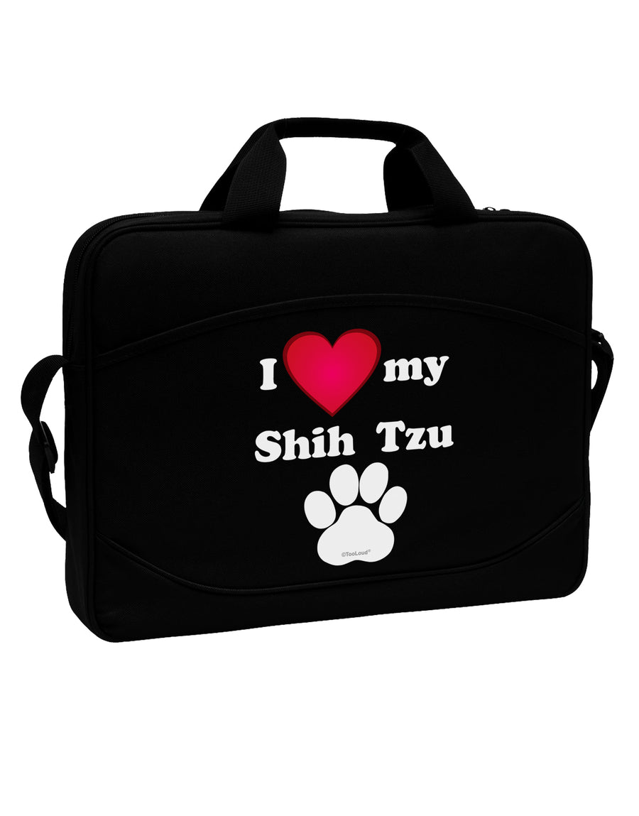 I Heart My Shih Tzu 15&#x22; Dark Laptop / Tablet Case Bag by TooLoud-TooLoud-Black-15 Inches-Davson Sales