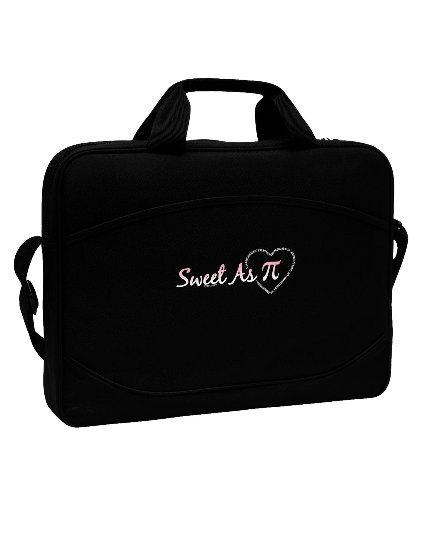 Sweet As Pi 15" Dark Laptop / Tablet Case Bag-Laptop / Tablet Case Bag-TooLoud-Black-White-15 Inches-Davson Sales