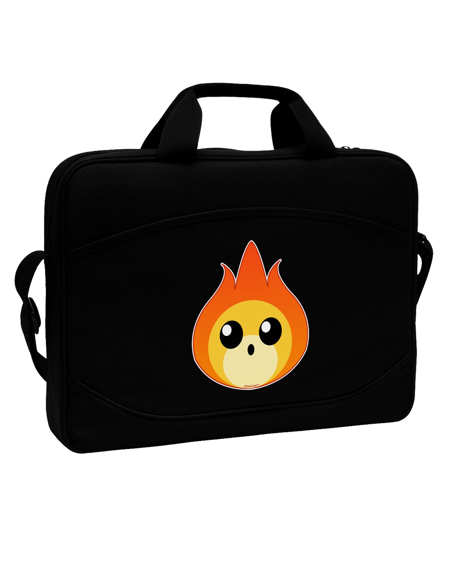Cute Fireball Design 15" Dark Laptop / Tablet Case Bag-Laptop / Tablet Case Bag-TooLoud-Black-Davson Sales