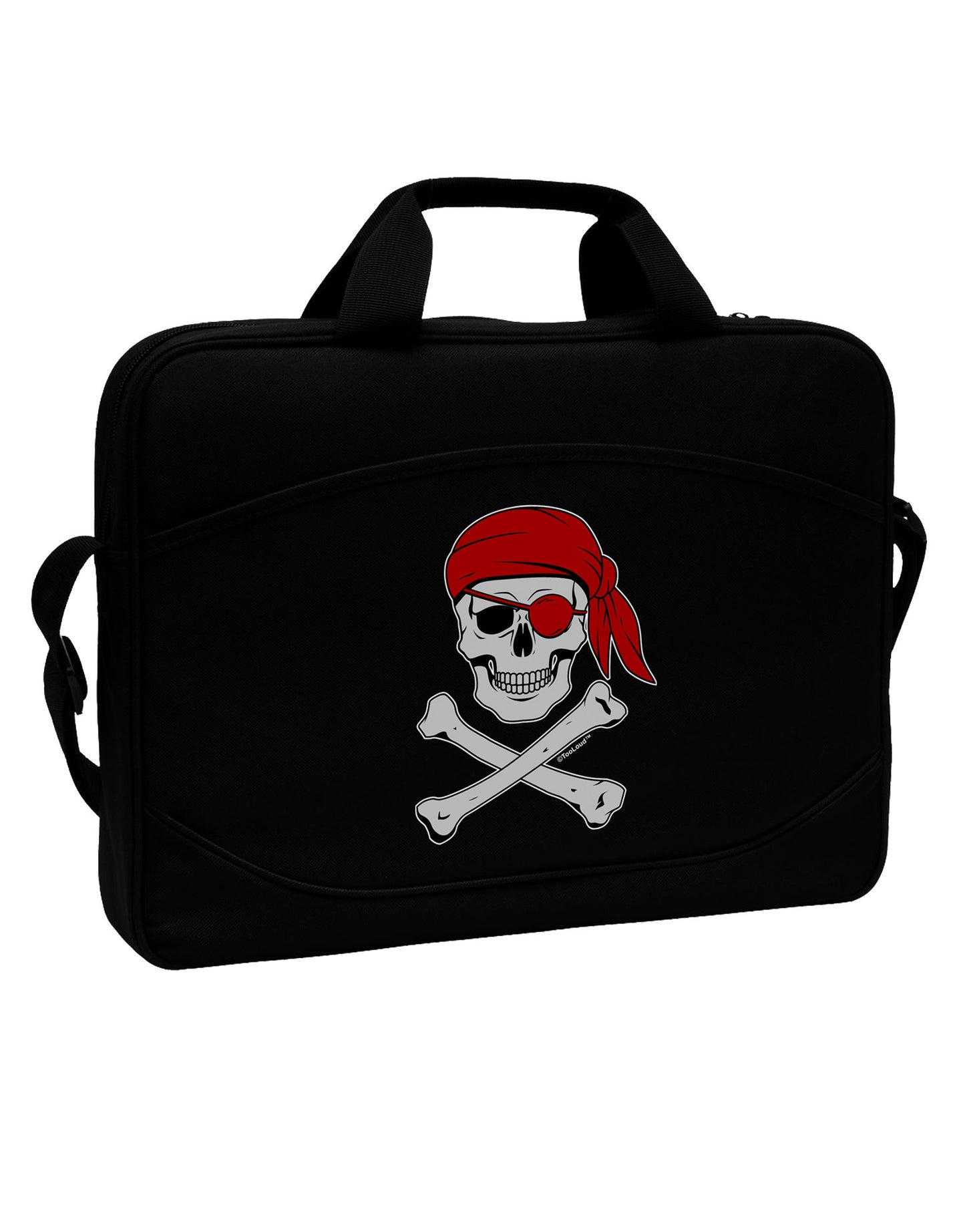 Pirate Skull 15" Dark Laptop / Tablet Case Bag-Laptop / Tablet Case Bag-TooLoud-Black-15 Inches-Davson Sales