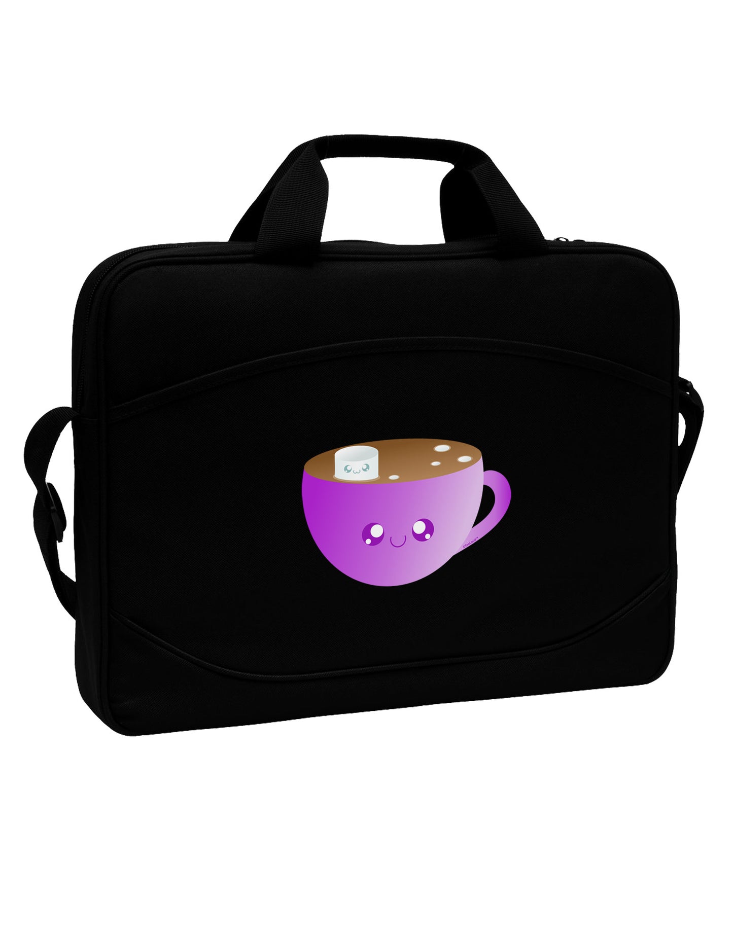 Cute Hot Cocoa Christmas 15" Dark Laptop / Tablet Case Bag-Laptop / Tablet Case Bag-TooLoud-Black-Davson Sales