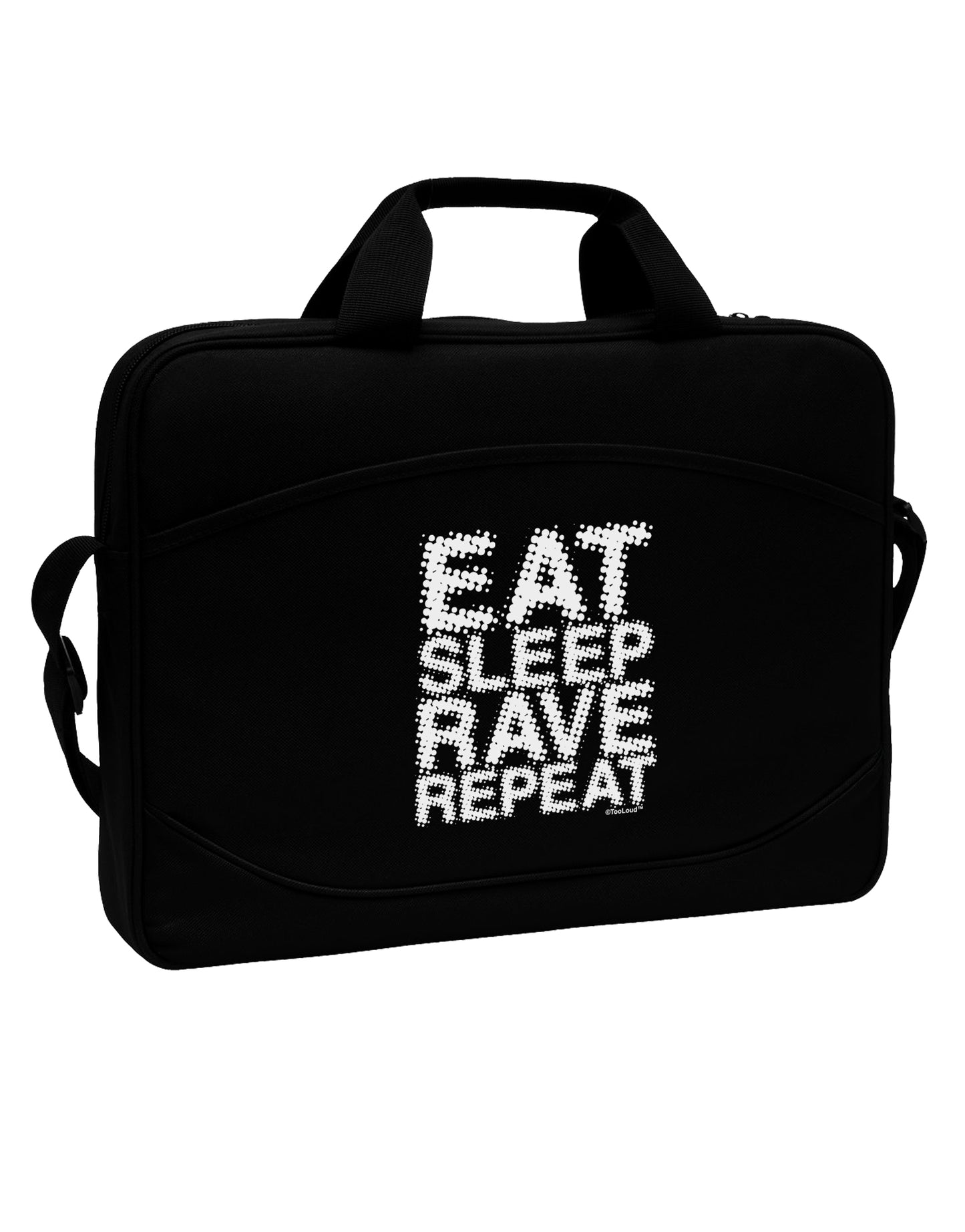 Eat Sleep Rave Repeat 15" Dark Laptop / Tablet Case Bag by TooLoud-Laptop / Tablet Case Bag-TooLoud-Black-Davson Sales