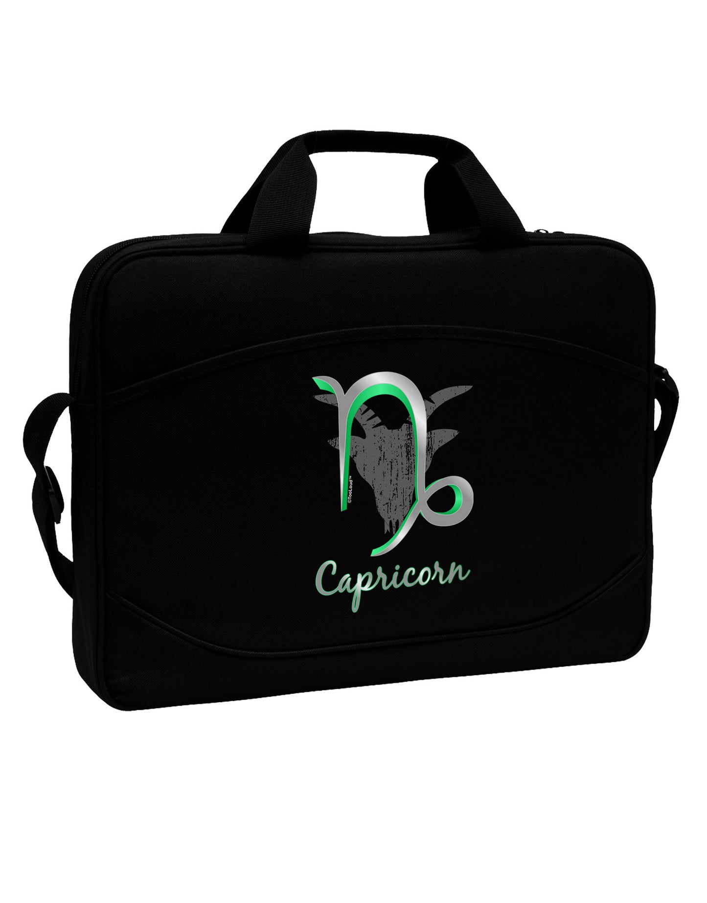 Capricorn Symbol 15" Dark Laptop / Tablet Case Bag-Laptop / Tablet Case Bag-TooLoud-Black-White-15 Inches-Davson Sales
