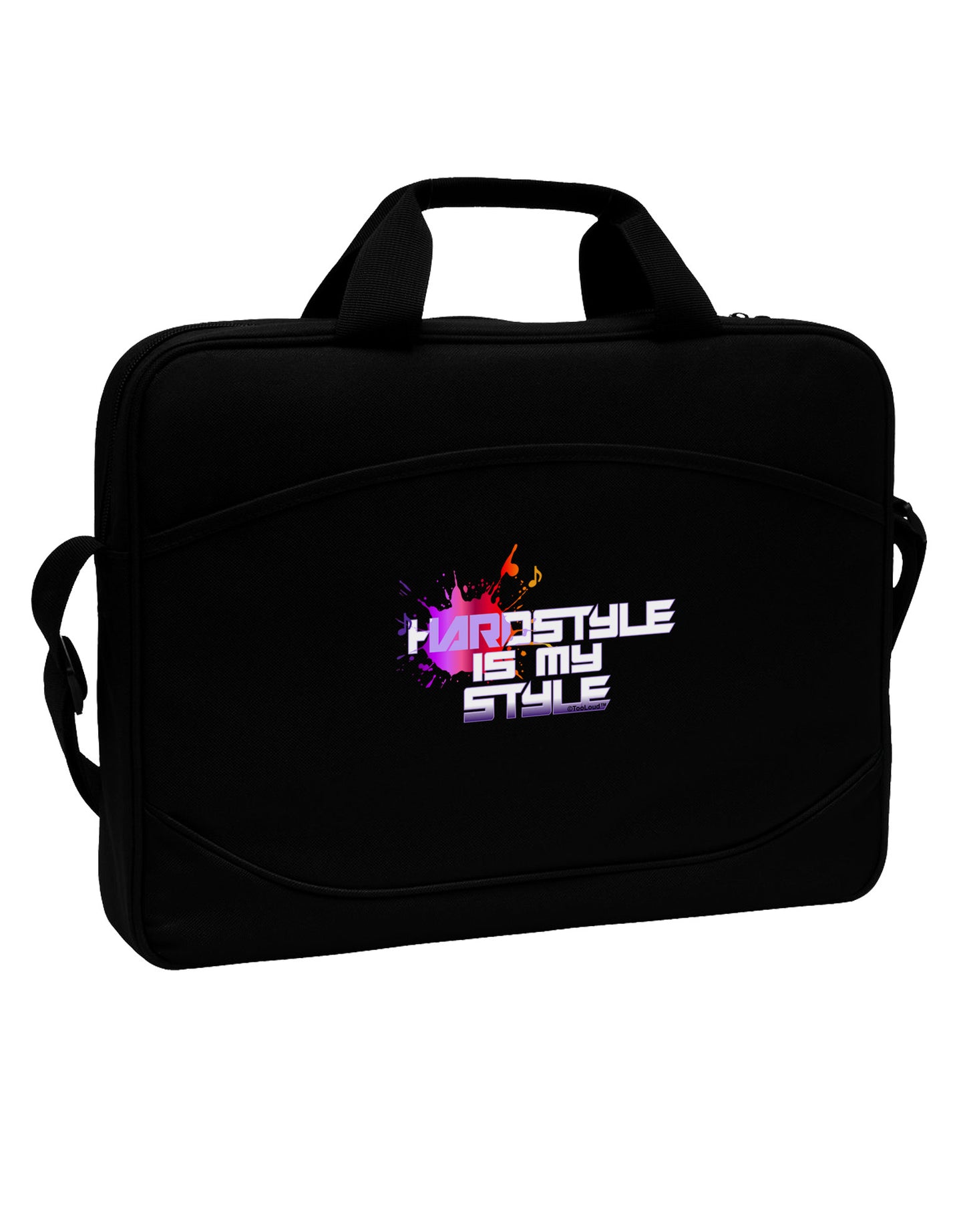 Hardstyle Is My Style 15" Dark Laptop / Tablet Case Bag-Laptop / Tablet Case Bag-TooLoud-Black-White-Davson Sales
