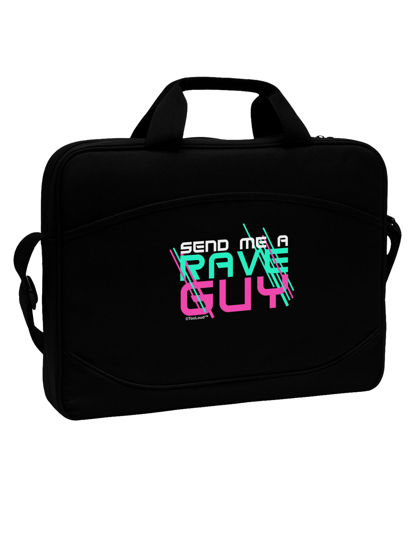 Send Me A Rave Guy 15" Dark Laptop / Tablet Case Bag-Laptop / Tablet Case Bag-TooLoud-Black-White-Davson Sales