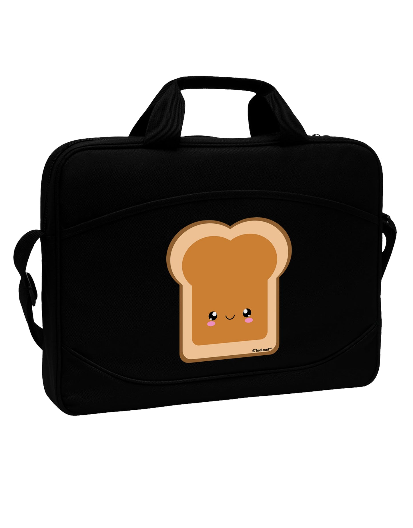 Cute Matching Design - PB and J - Peanut Butter 15" Dark Laptop / Tablet Case Bag by TooLoud-Laptop / Tablet Case Bag-TooLoud-Black-Davson Sales
