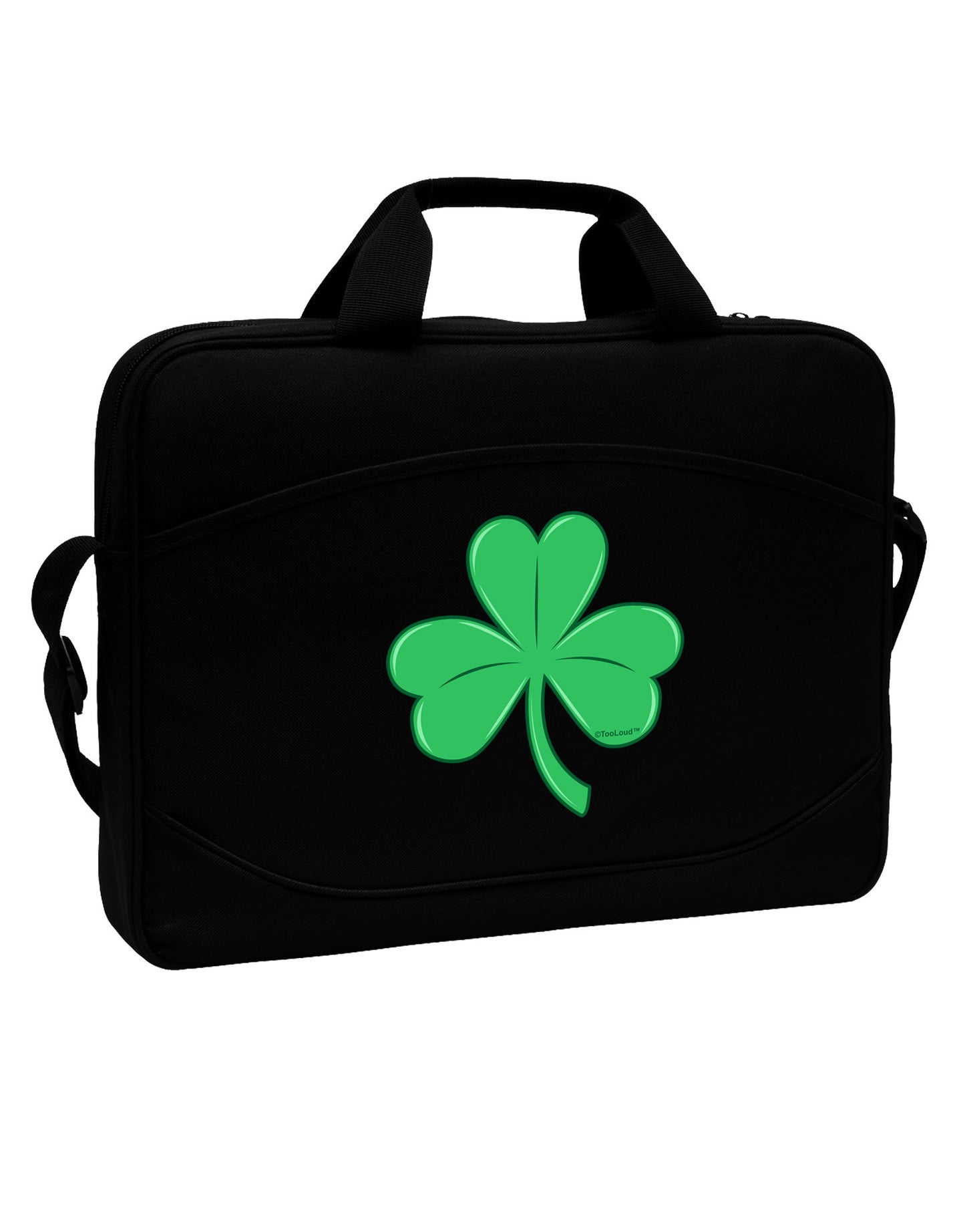 Shamrock Vector Design 15" Dark Laptop / Tablet Case Bag by TooLoud-Laptop / Tablet Case Bag-TooLoud-Black-Davson Sales
