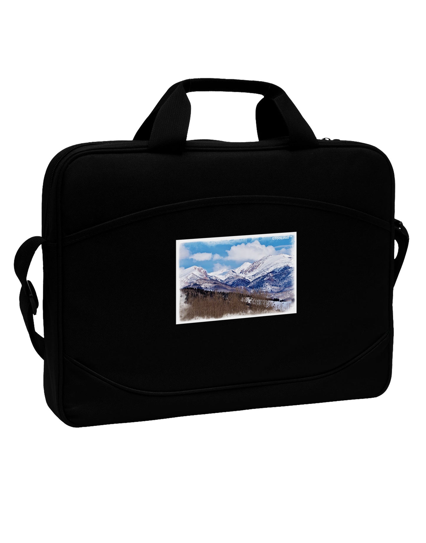Pikes Peak 15" Dark Laptop / Tablet Case Bag-Laptop / Tablet Case Bag-TooLoud-Black-Davson Sales