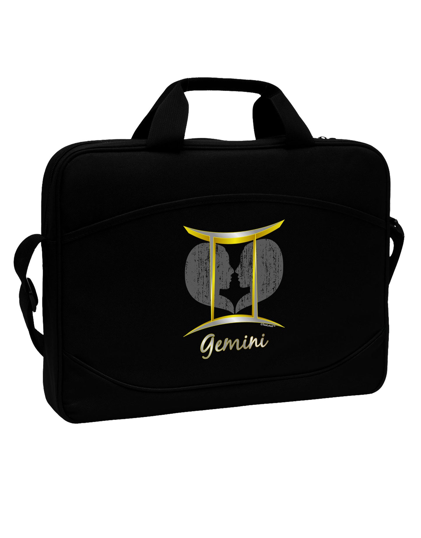Gemini Symbol 15" Dark Laptop / Tablet Case Bag-Laptop / Tablet Case Bag-TooLoud-Black-White-15 Inches-Davson Sales
