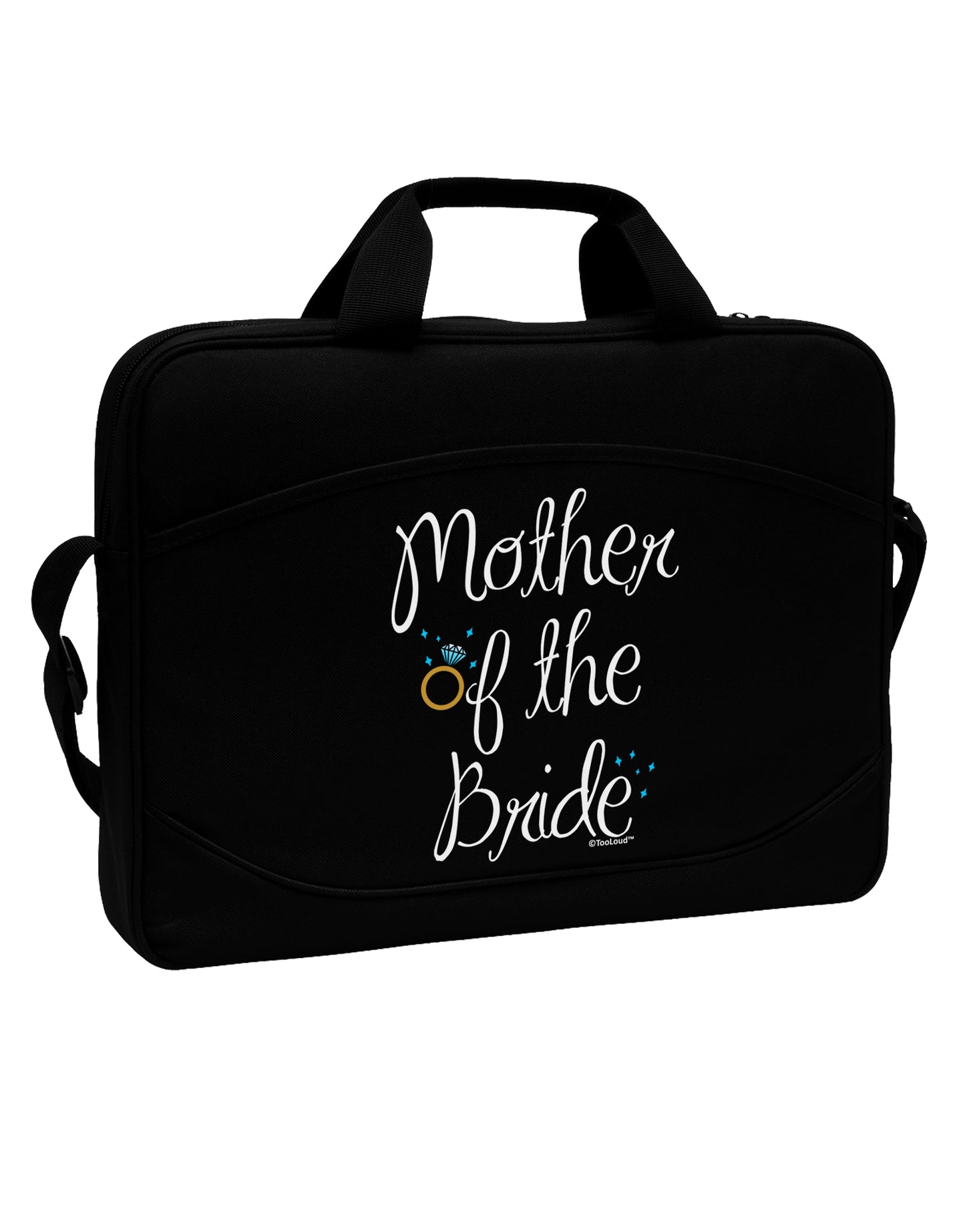 Mother of the Bride - Diamond - Color 15" Dark Laptop / Tablet Case Bag by TooLoud-Laptop / Tablet Case Bag-TooLoud-Black-Davson Sales