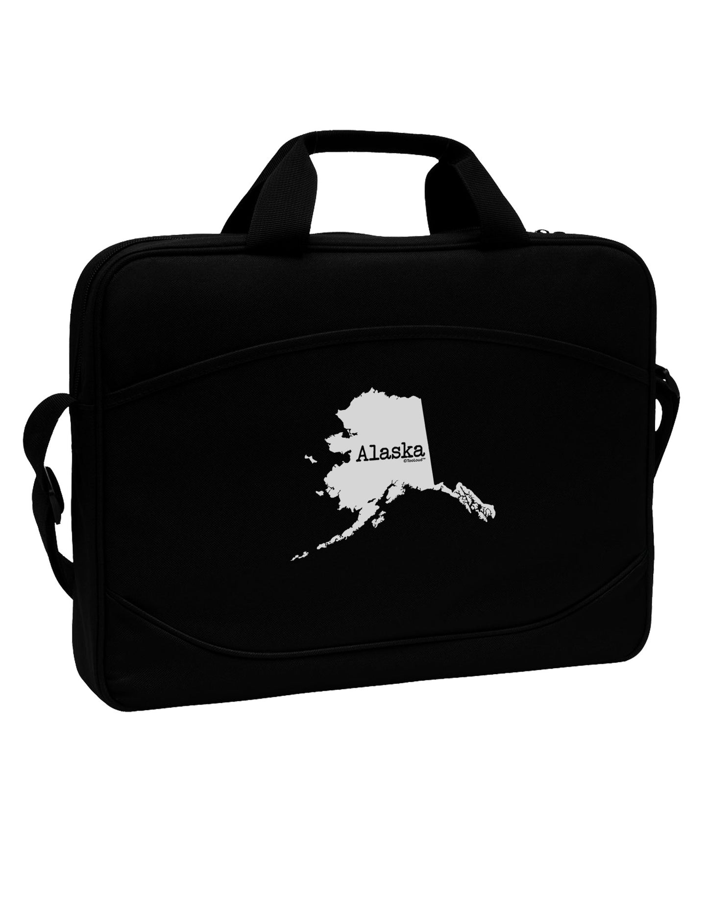 Alaska - United States Shape 15" Dark Laptop / Tablet Case Bag by TooLoud-Laptop / Tablet Case Bag-TooLoud-Black-Davson Sales