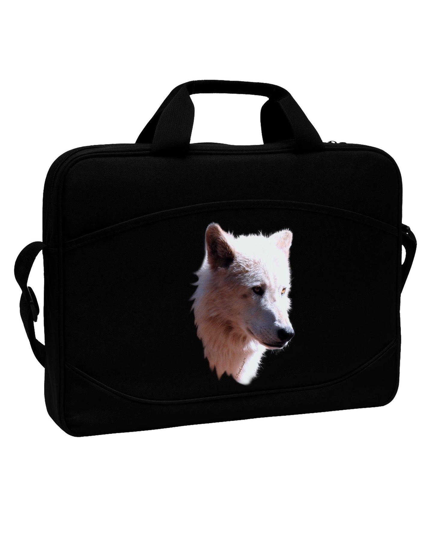 Magnificent White Wolf Head 15" Dark Laptop / Tablet Case Bag-Laptop / Tablet Case Bag-TooLoud-Black-15 Inches-Davson Sales