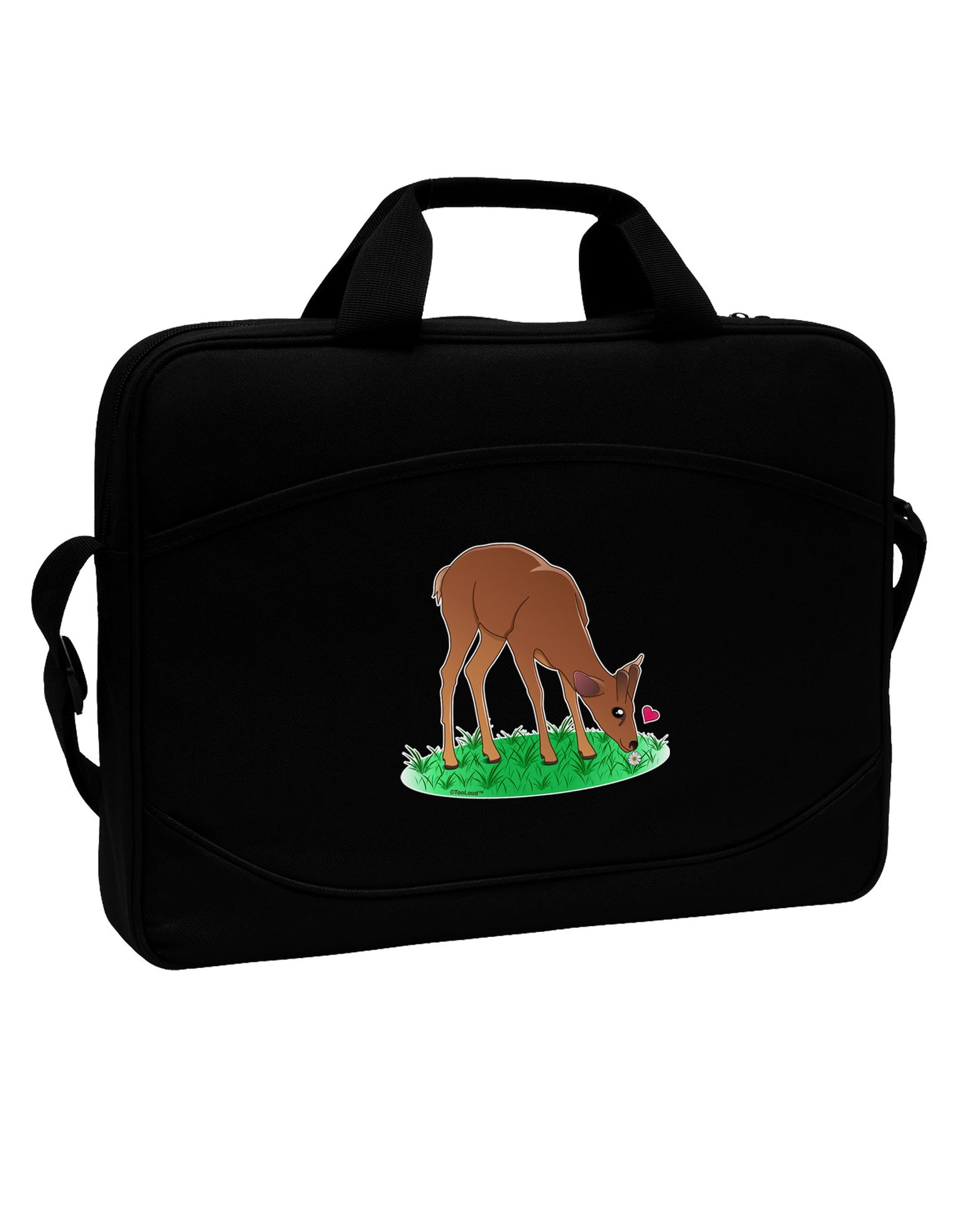Cute Baby Buck 15" Dark Laptop / Tablet Case Bag-Laptop / Tablet Case Bag-TooLoud-Black-15 Inches-Davson Sales