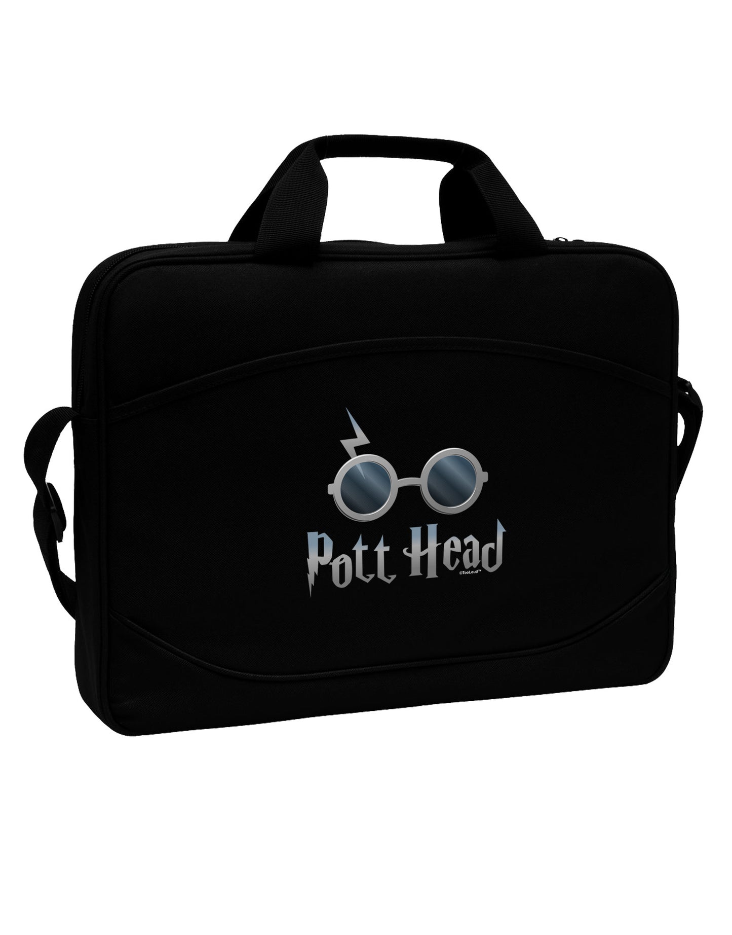 Pott Head Magic Glasses 15" Dark Laptop / Tablet Case Bag-Laptop / Tablet Case Bag-TooLoud-Black-White-15 Inches-Davson Sales