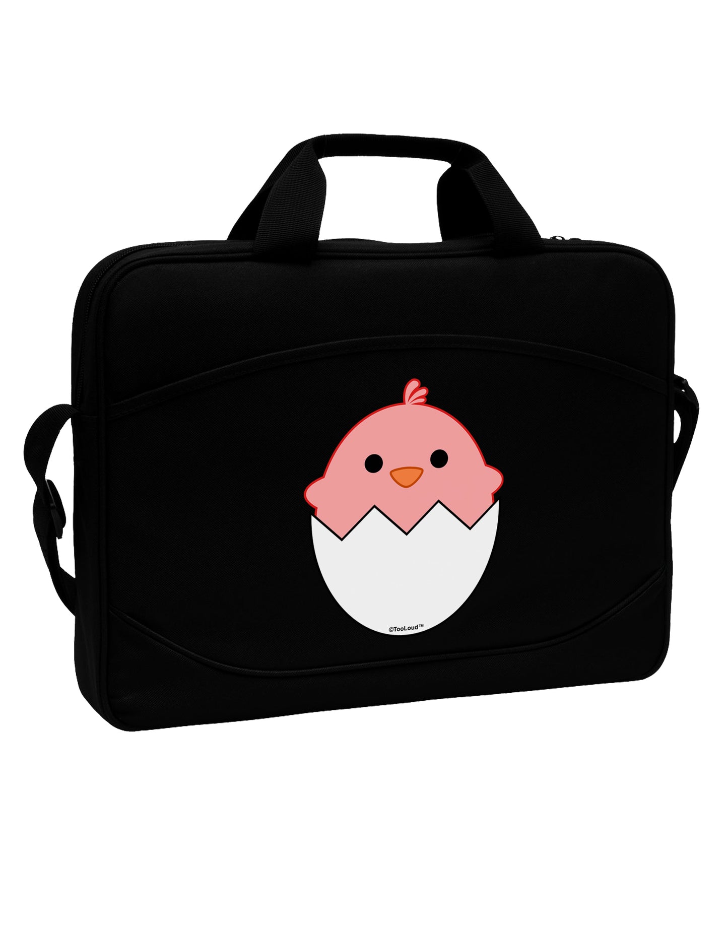 Cute Hatching Chick - Pink 15" Dark Laptop / Tablet Case Bag by TooLoud-Laptop / Tablet Case Bag-TooLoud-Black-Davson Sales