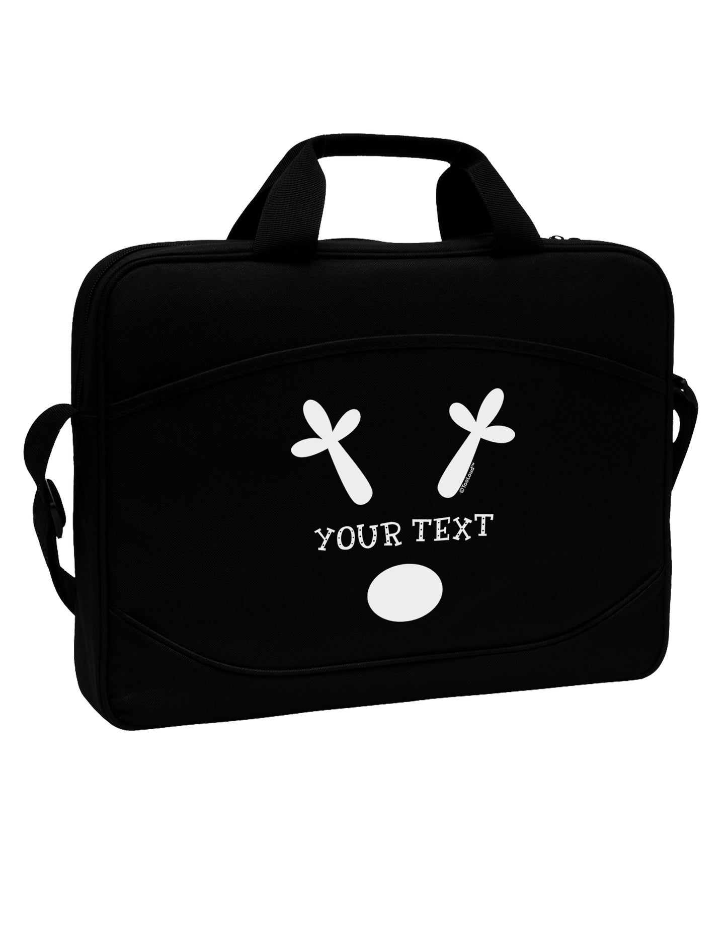 Personalized Matching Reindeer Family Design - Your Text 15" Dark Laptop / Tablet Case Bag by TooLoud-Laptop / Tablet Case Bag-TooLoud-Black-Davson Sales