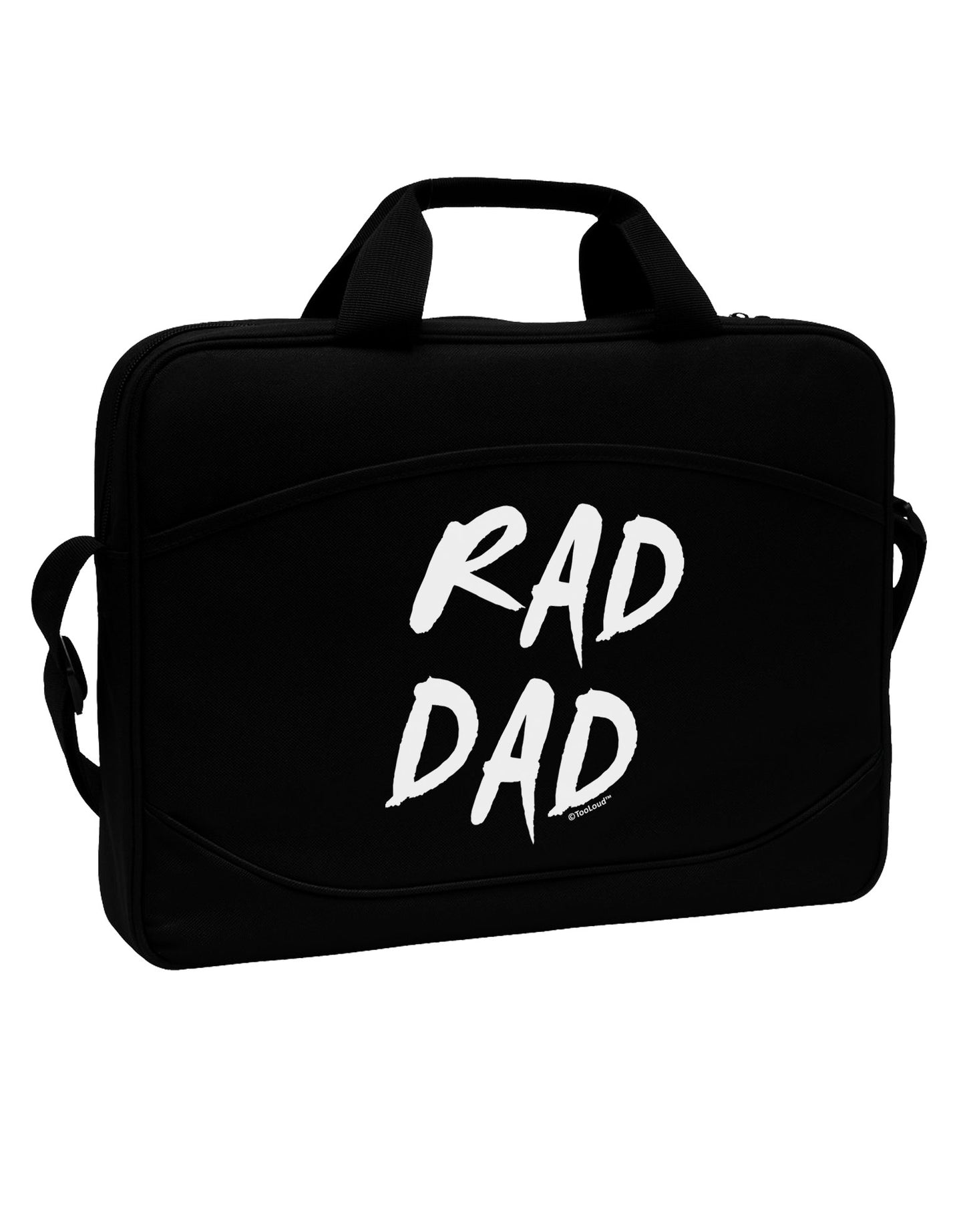 Rad Dad Design 15" Dark Laptop / Tablet Case Bag by TooLoud-Laptop / Tablet Case Bag-TooLoud-Black-Davson Sales