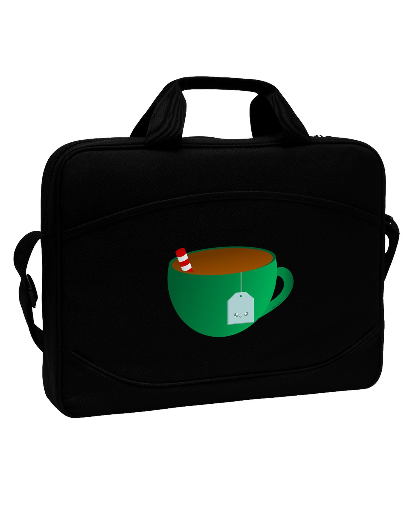 Cute Christmas Drink Hot Tea 15" Dark Laptop / Tablet Case Bag-Laptop / Tablet Case Bag-TooLoud-Black-Davson Sales