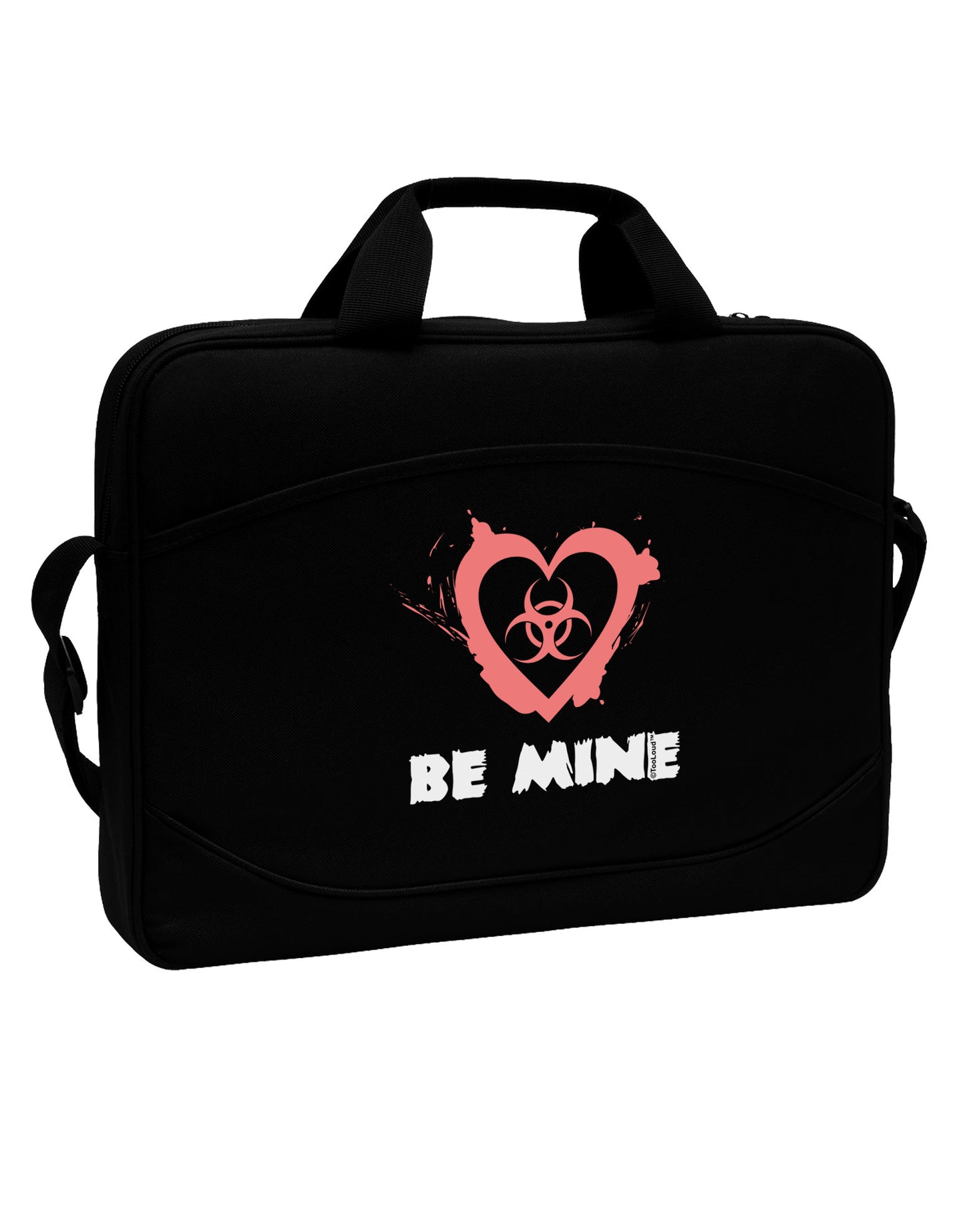 Be Mine - Bio Hazard Heart 15" Dark Laptop / Tablet Case Bag by TooLoud-Laptop / Tablet Case Bag-TooLoud-Black-Davson Sales