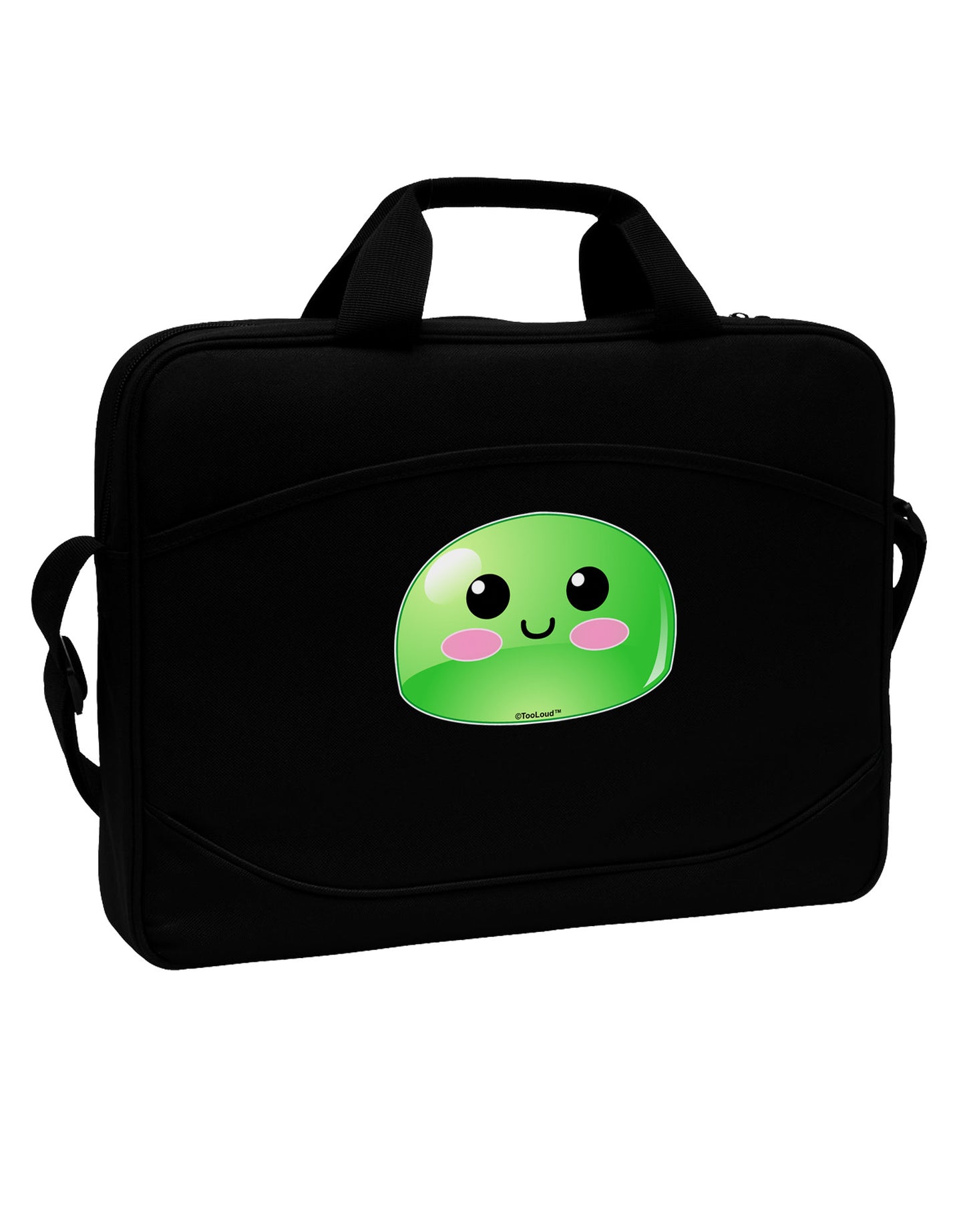 Cute RPG Slime - Green 15" Dark Laptop / Tablet Case Bag by TooLoud-Laptop / Tablet Case Bag-TooLoud-Black-Davson Sales