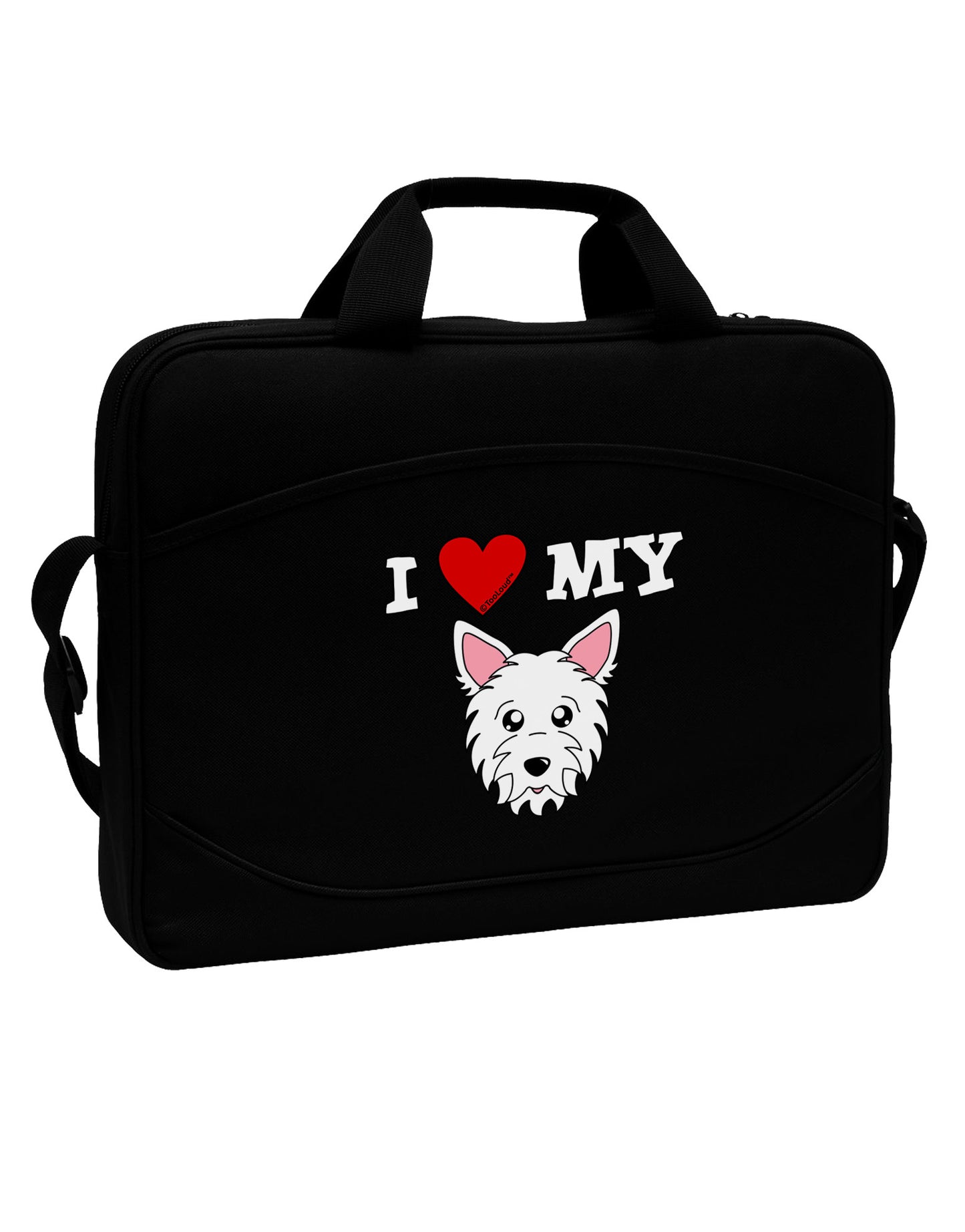 I Heart My - Cute Westie Dog 15" Dark Laptop / Tablet Case Bag by TooLoud-Laptop / Tablet Case Bag-TooLoud-Black-Davson Sales