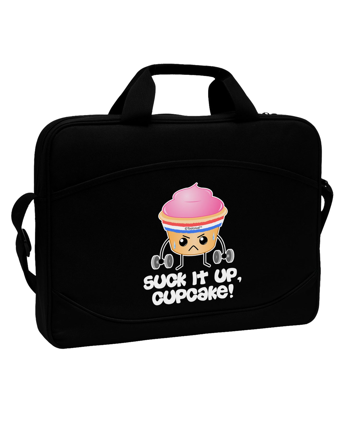 Suck It Up Cupcake Design 15" Dark Laptop / Tablet Case Bag by TooLoud-Laptop / Tablet Case Bag-TooLoud-Black-Davson Sales