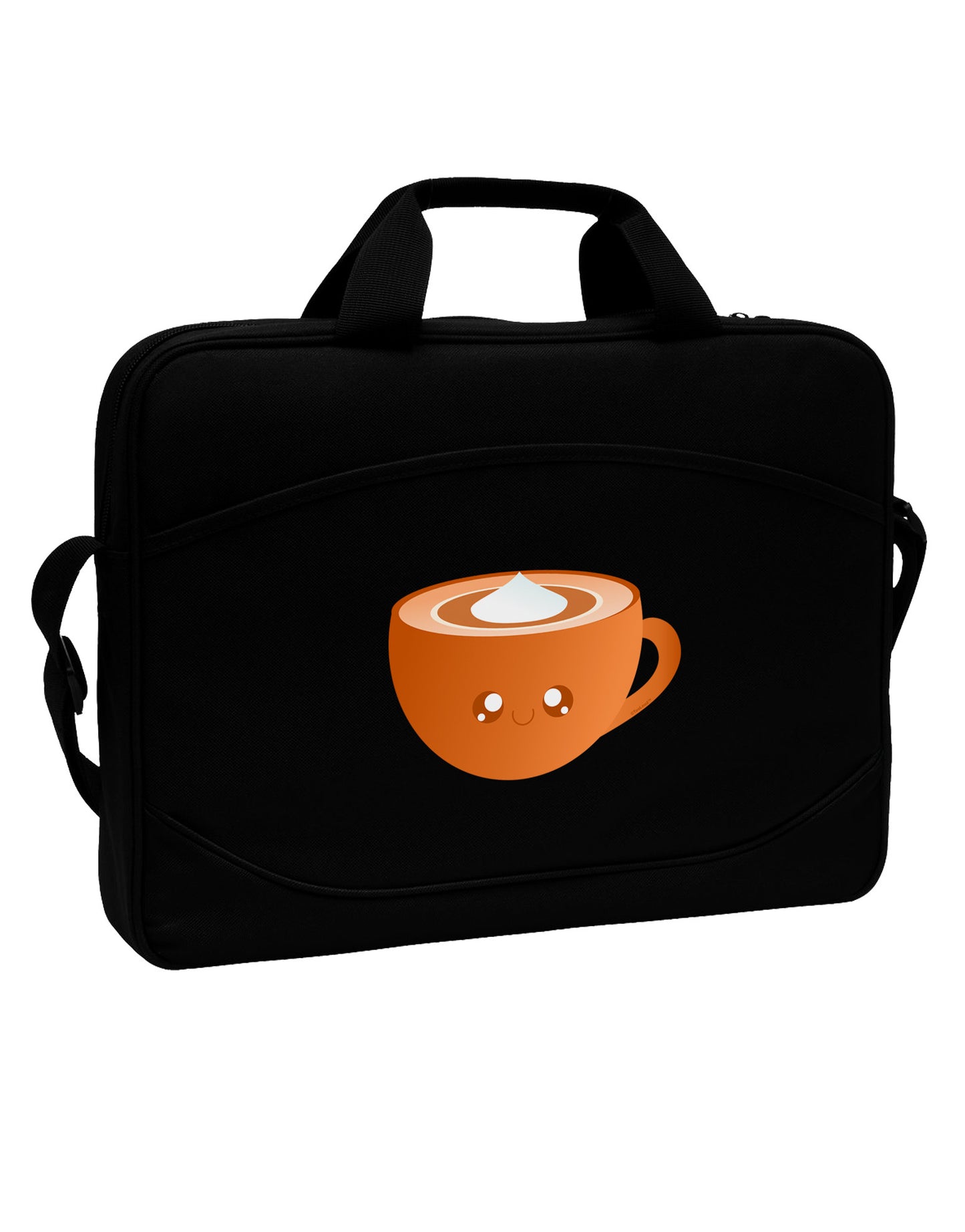 Cute Holiday Drink Pumpkin Spice Latte 15" Dark Laptop / Tablet Case Bag-Laptop / Tablet Case Bag-TooLoud-Black-Davson Sales