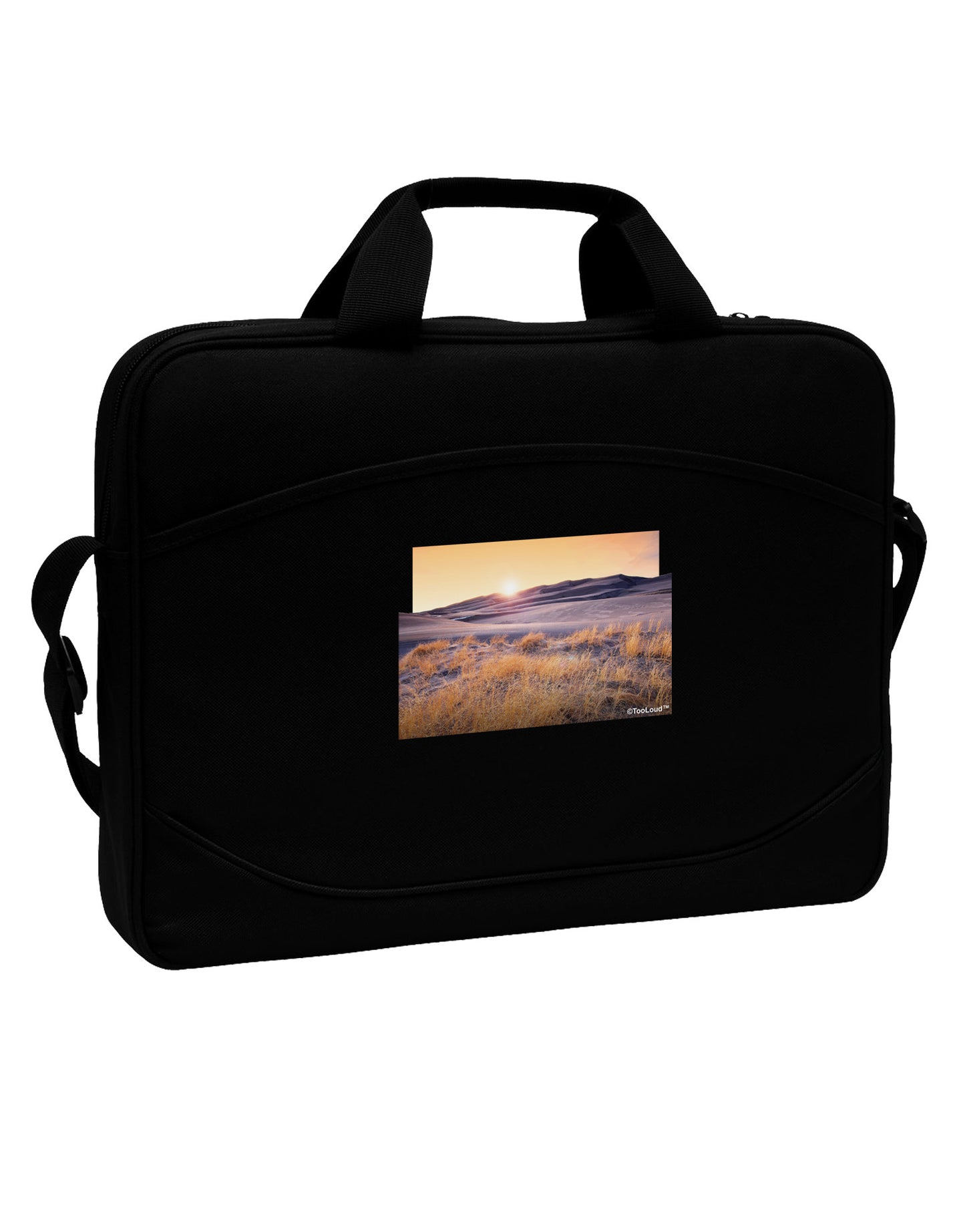 Colorado Sand Dunes Cutout 15" Dark Laptop / Tablet Case Bag-Laptop / Tablet Case Bag-TooLoud-Black-Davson Sales