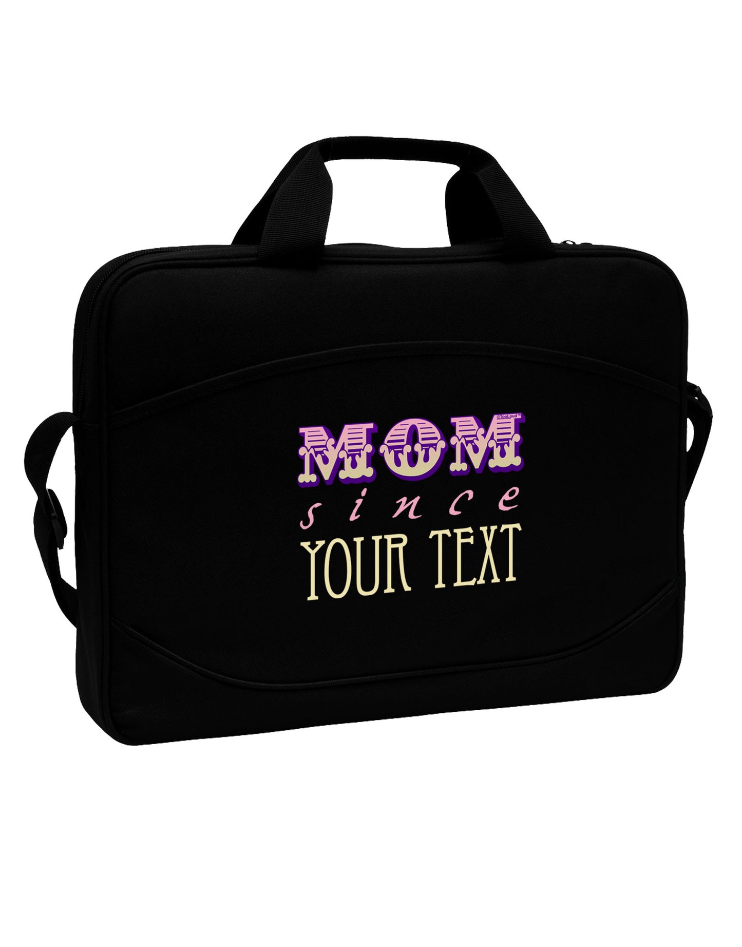 Personalized Mom Since ___ 15" Dark Laptop / Tablet Case Bag-Laptop / Tablet Case Bag-TooLoud-Black-Davson Sales