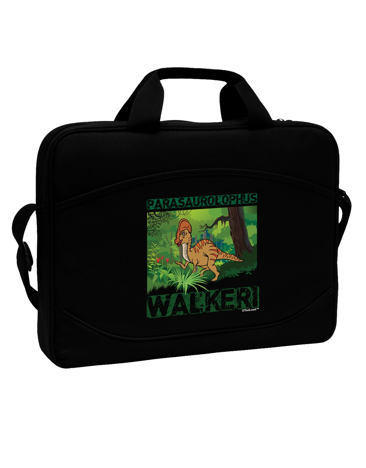 Parasaurolophus Walkeri - With Name 15" Dark Laptop / Tablet Case Bag by TooLoud-Laptop / Tablet Case Bag-TooLoud-Black-Davson Sales