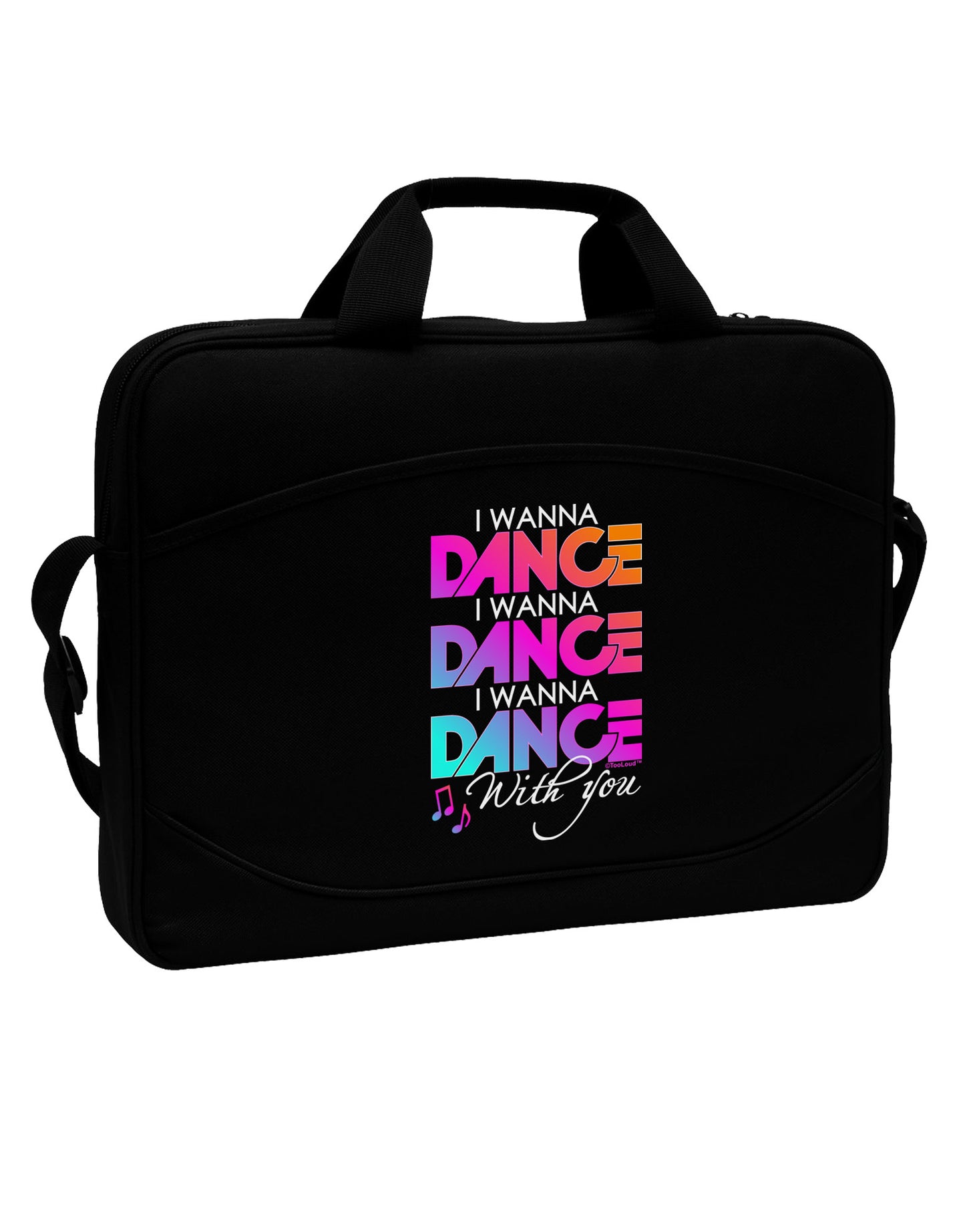 I Wanna Dance With You 15" Dark Laptop / Tablet Case Bag-Laptop / Tablet Case Bag-TooLoud-Black-White-15 Inches-Davson Sales