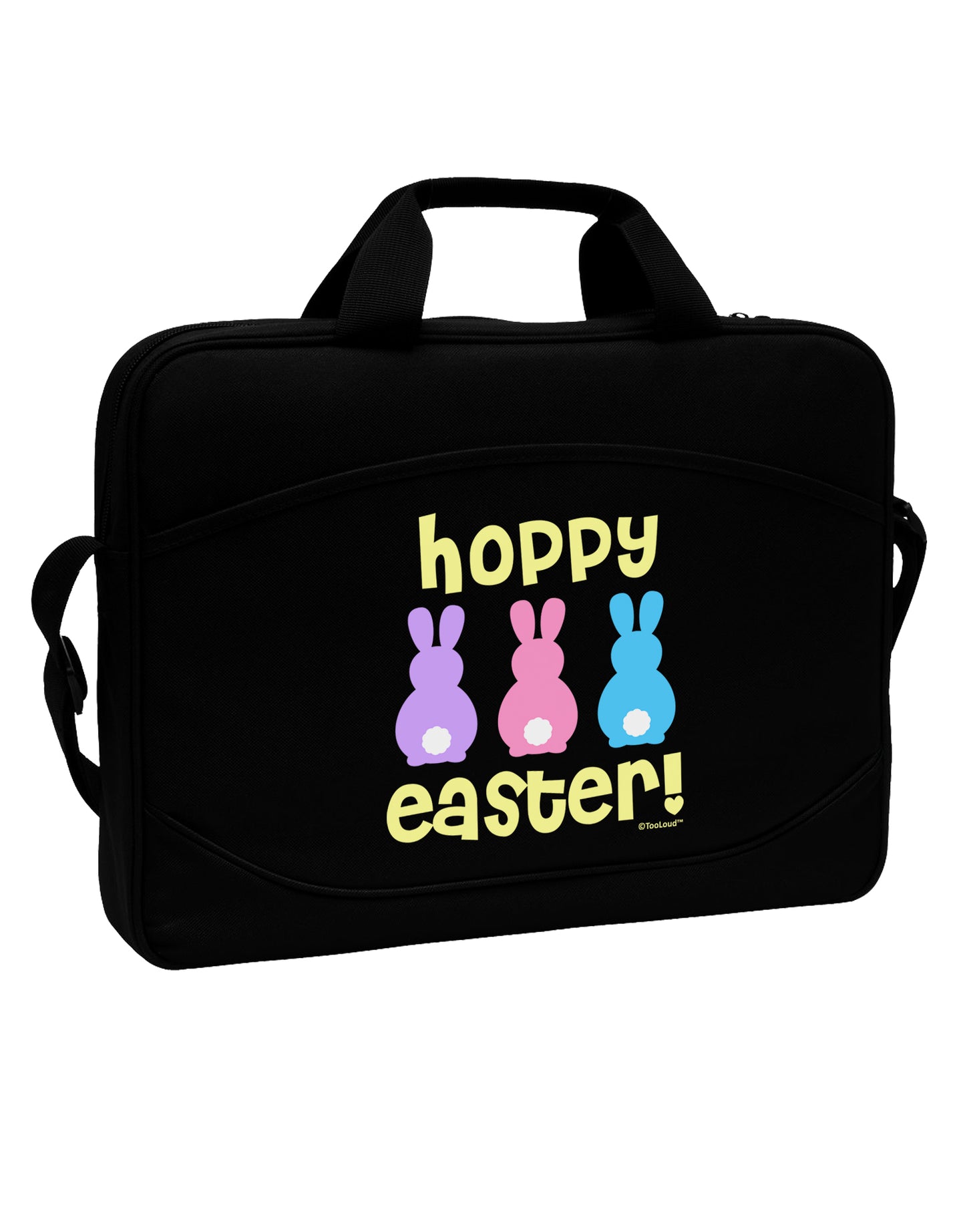 Three Easter Bunnies - Hoppy Easter 15" Dark Laptop / Tablet Case Bag by TooLoud-Laptop / Tablet Case Bag-TooLoud-Black-Davson Sales