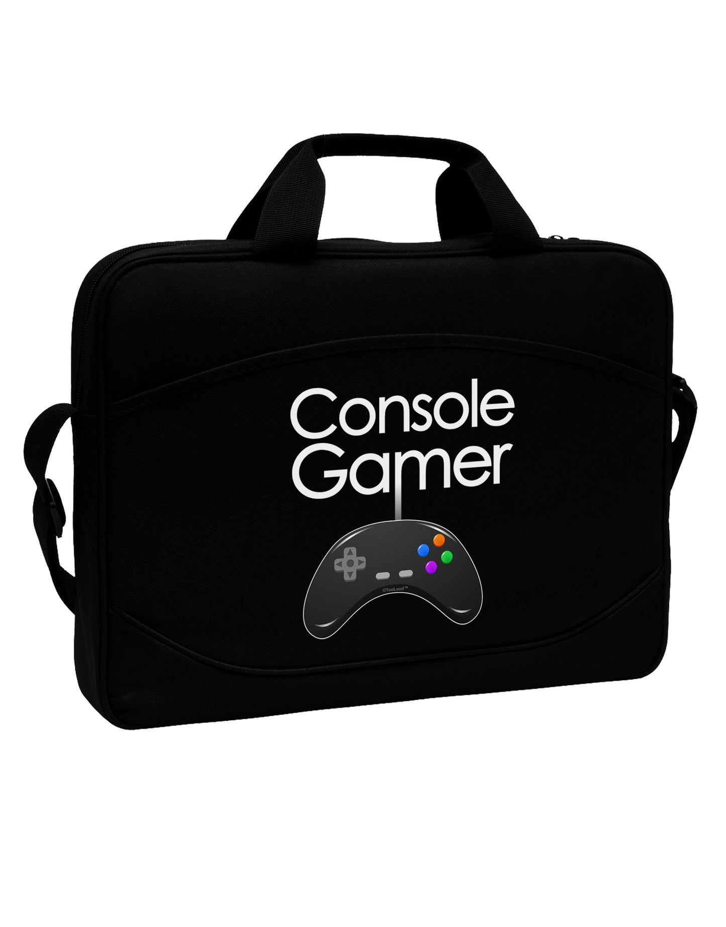 Console Gamer 15" Dark Laptop / Tablet Case Bag by TooLoud-Laptop / Tablet Case Bag-TooLoud-Black-White-15 Inches-Davson Sales