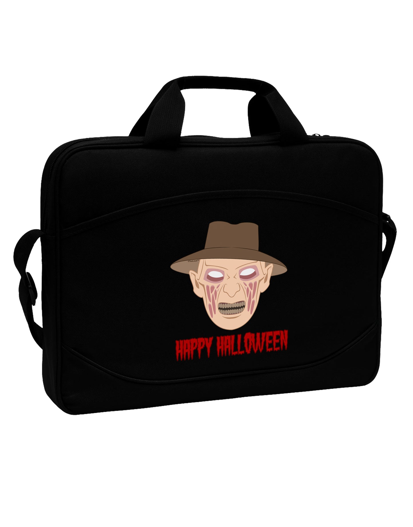 Scary Face With a Hat - Happy Halloween 15" Dark Laptop / Tablet Case Bag-Laptop / Tablet Case Bag-TooLoud-Black-Davson Sales