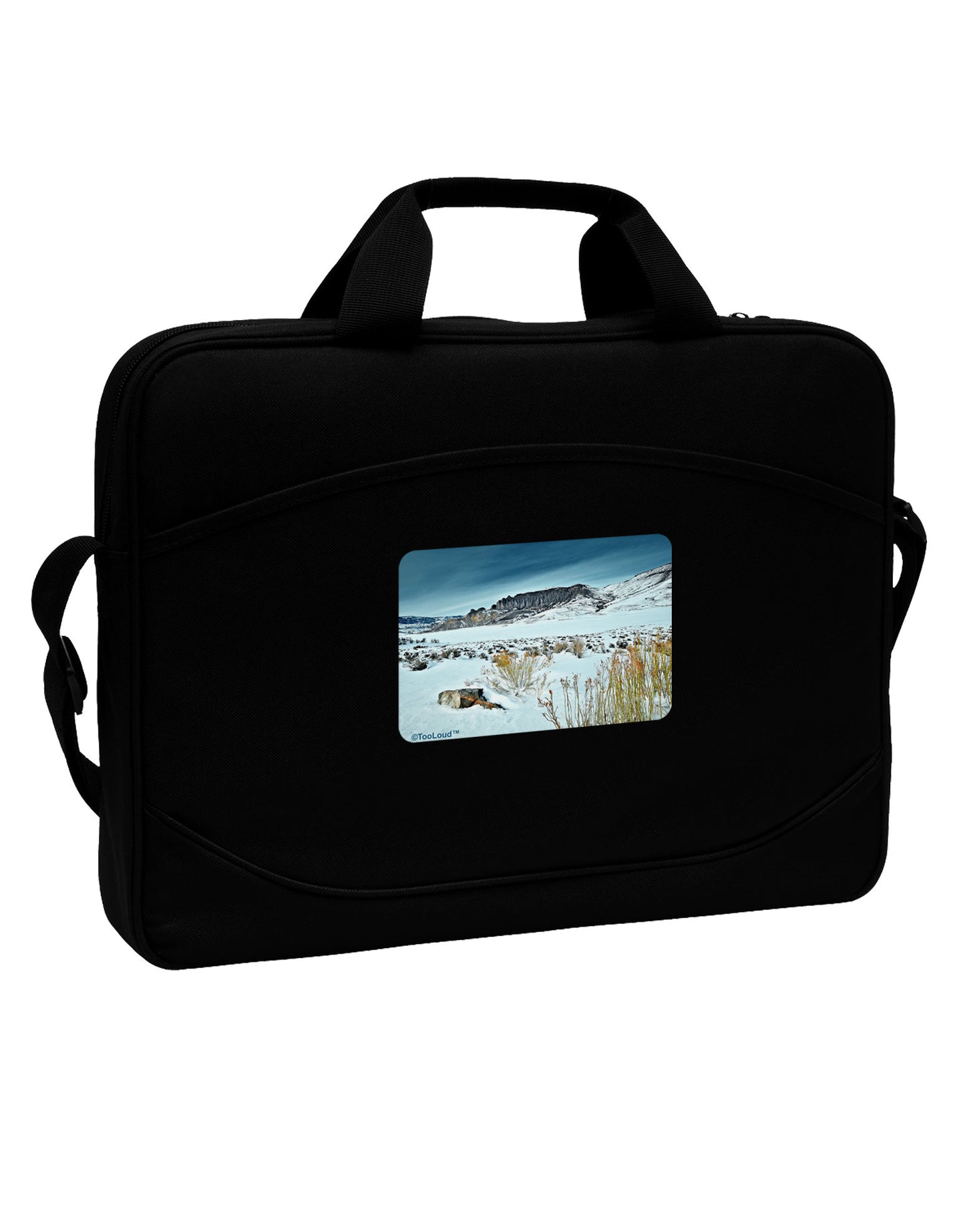 CO Snow Scene 15" Dark Laptop / Tablet Case Bag-Laptop / Tablet Case Bag-TooLoud-Black-Davson Sales