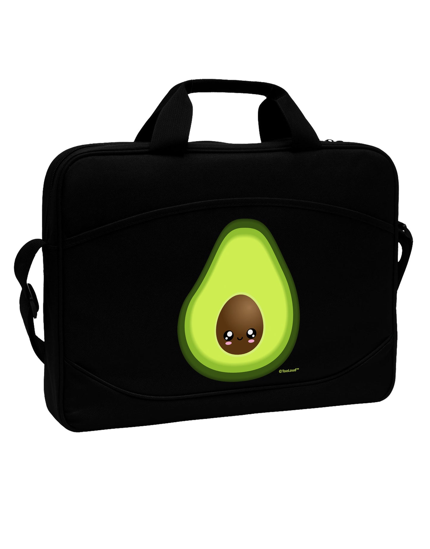 Cute Avocado Design 15" Dark Laptop / Tablet Case Bag-Laptop / Tablet Case Bag-TooLoud-Black-Davson Sales