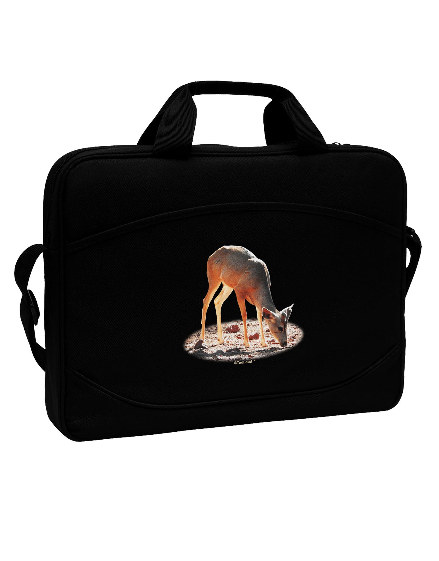Little Buck Cutout 15" Dark Laptop / Tablet Case Bag-Laptop / Tablet Case Bag-TooLoud-Black-15 Inches-Davson Sales