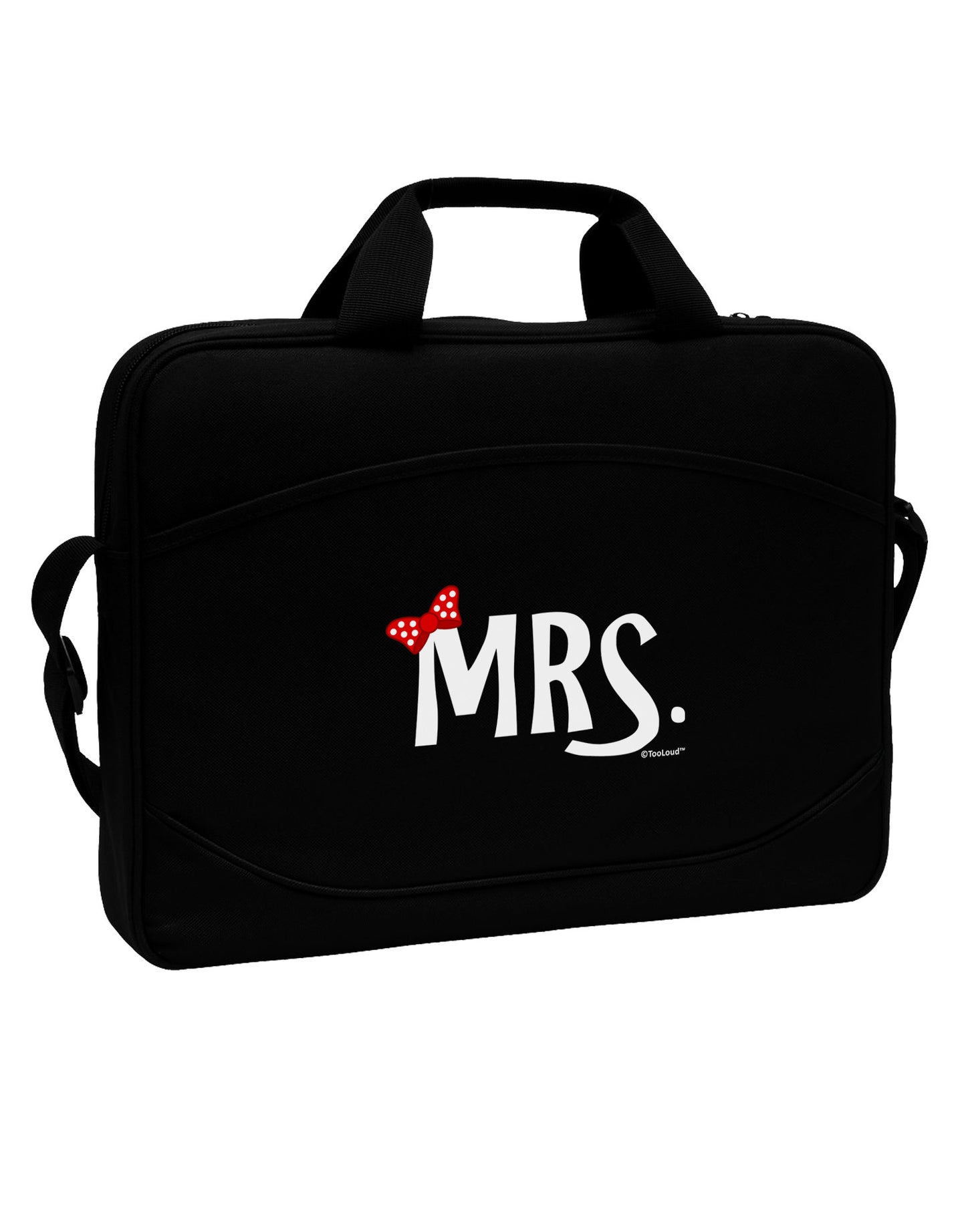 Matching Mr and Mrs Design - Mrs Bow 15" Dark Laptop / Tablet Case Bag by TooLoud-Laptop / Tablet Case Bag-TooLoud-Black-Davson Sales
