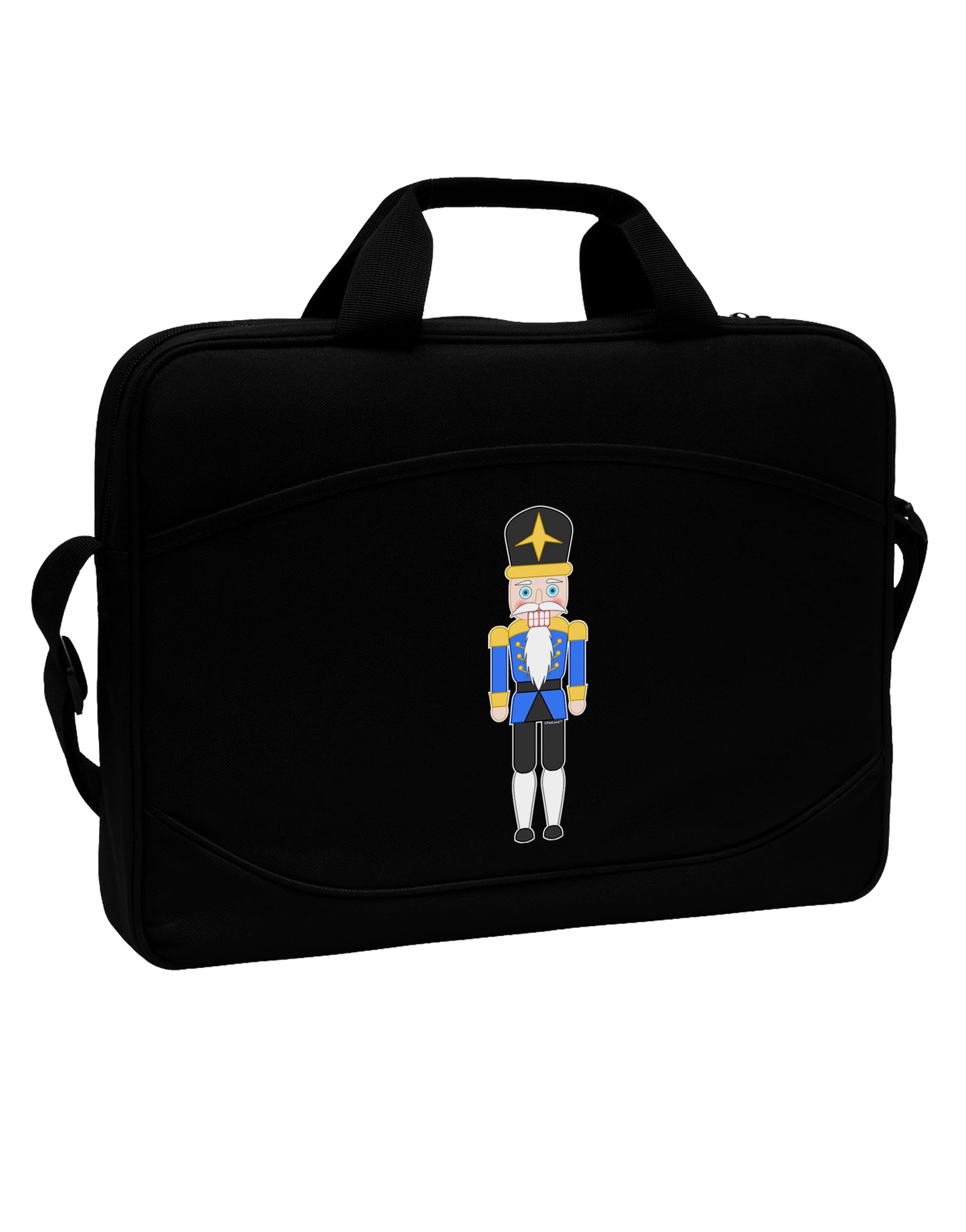 Nutcracker Design - Blue Gold Black 15" Dark Laptop / Tablet Case Bag-Laptop / Tablet Case Bag-TooLoud-Black-Davson Sales
