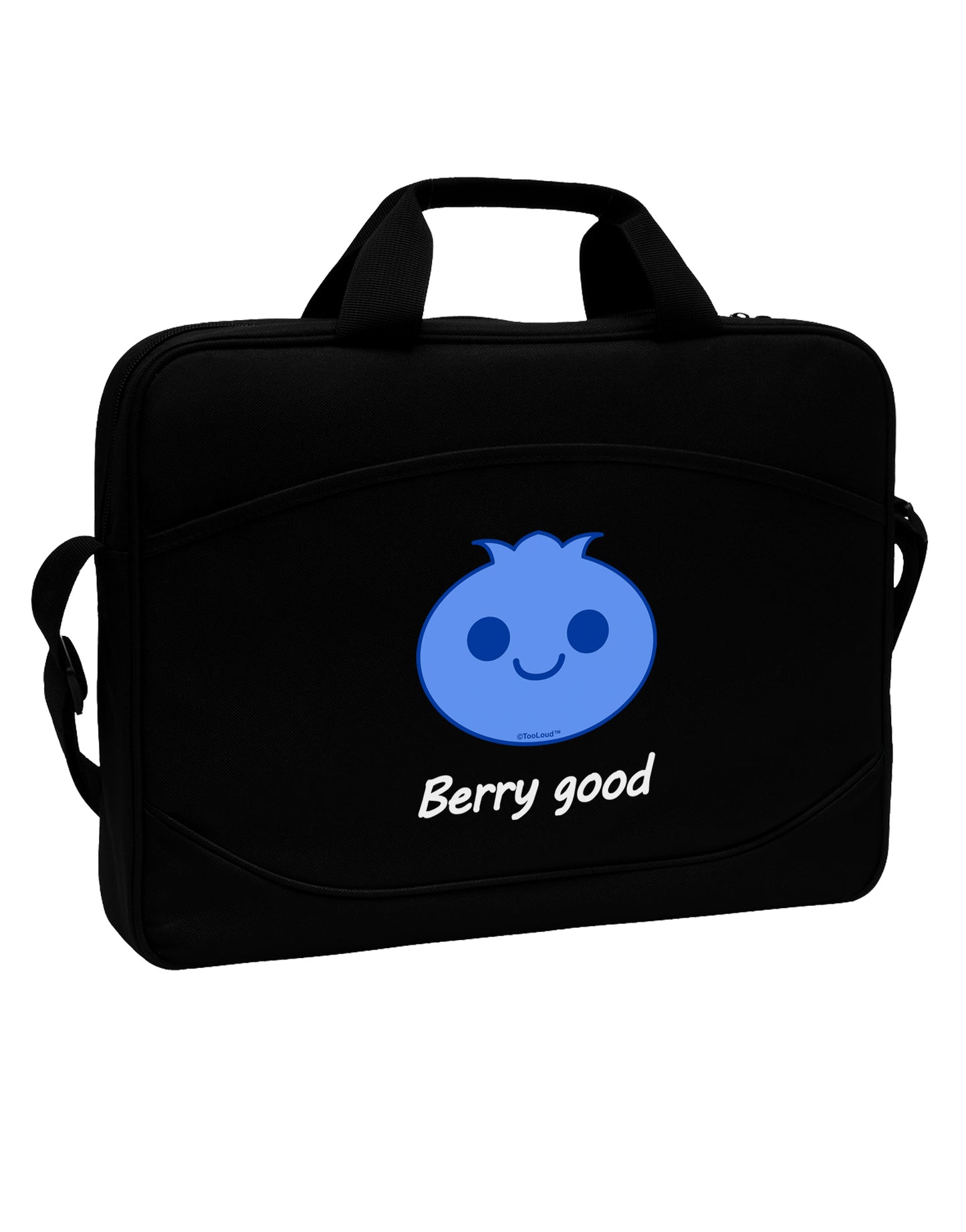 Blueberry - Berry Good 15" Dark Laptop / Tablet Case Bag-Laptop / Tablet Case Bag-TooLoud-Black-Davson Sales