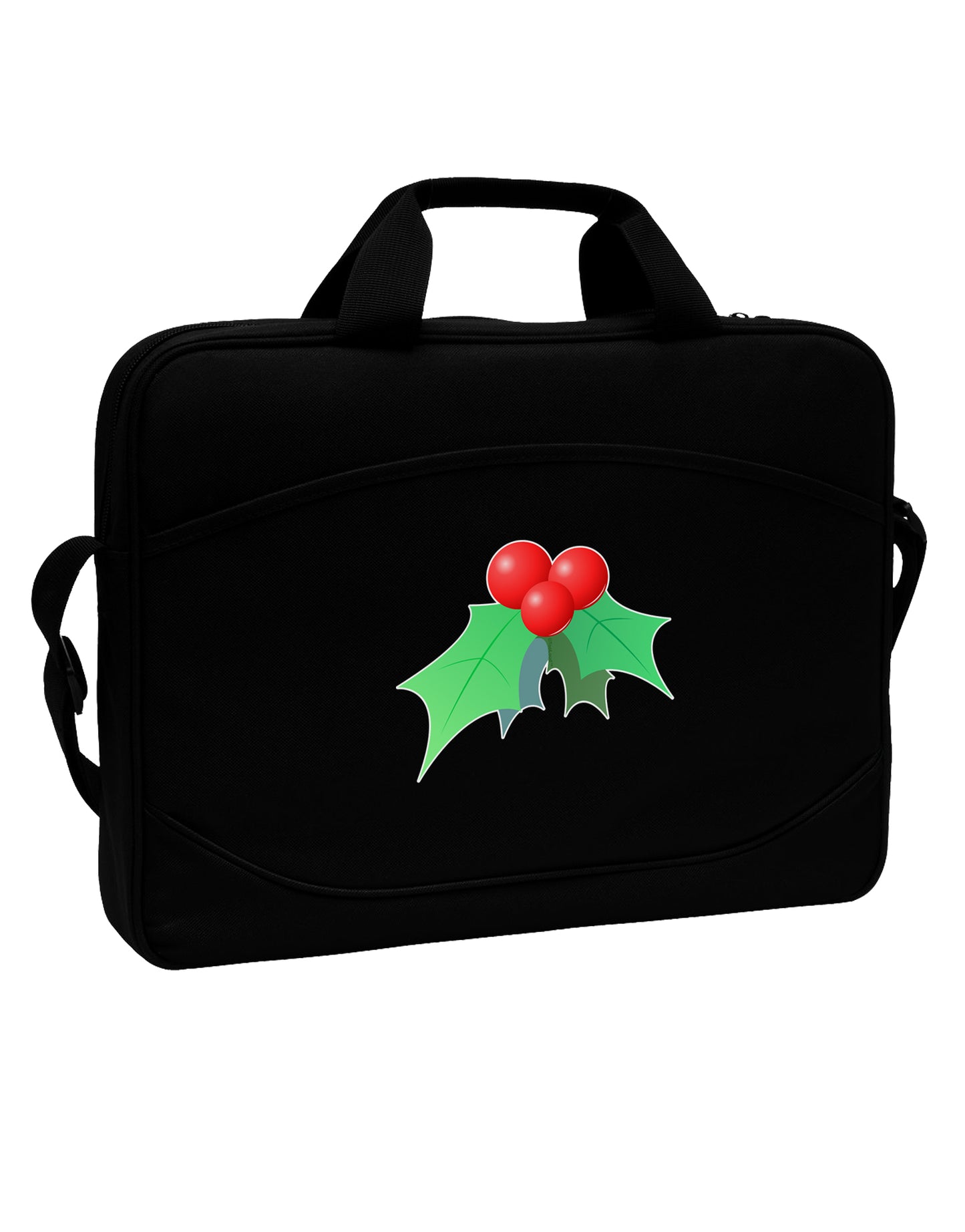 Mistletoe Christmas Design 15" Dark Laptop / Tablet Case Bag-Laptop / Tablet Case Bag-TooLoud-Black-Davson Sales