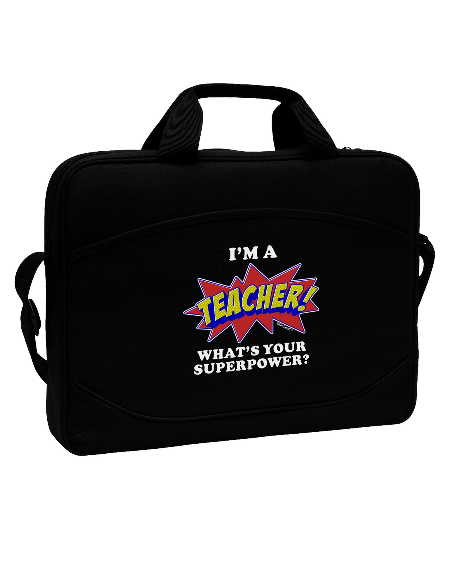 Teacher - Superpower 15" Dark Laptop / Tablet Case Bag-Laptop / Tablet Case Bag-TooLoud-Black-15 Inches-Davson Sales