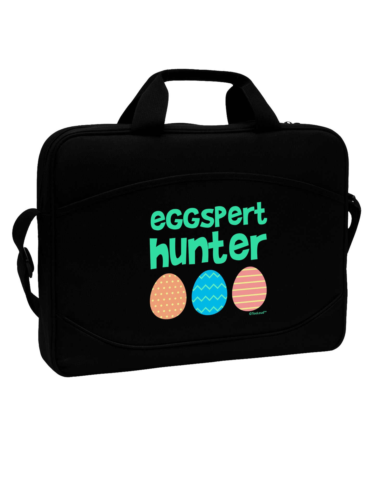 Eggspert Hunter - Easter - Green 15" Dark Laptop / Tablet Case Bag by TooLoud-Laptop / Tablet Case Bag-TooLoud-Black-Davson Sales