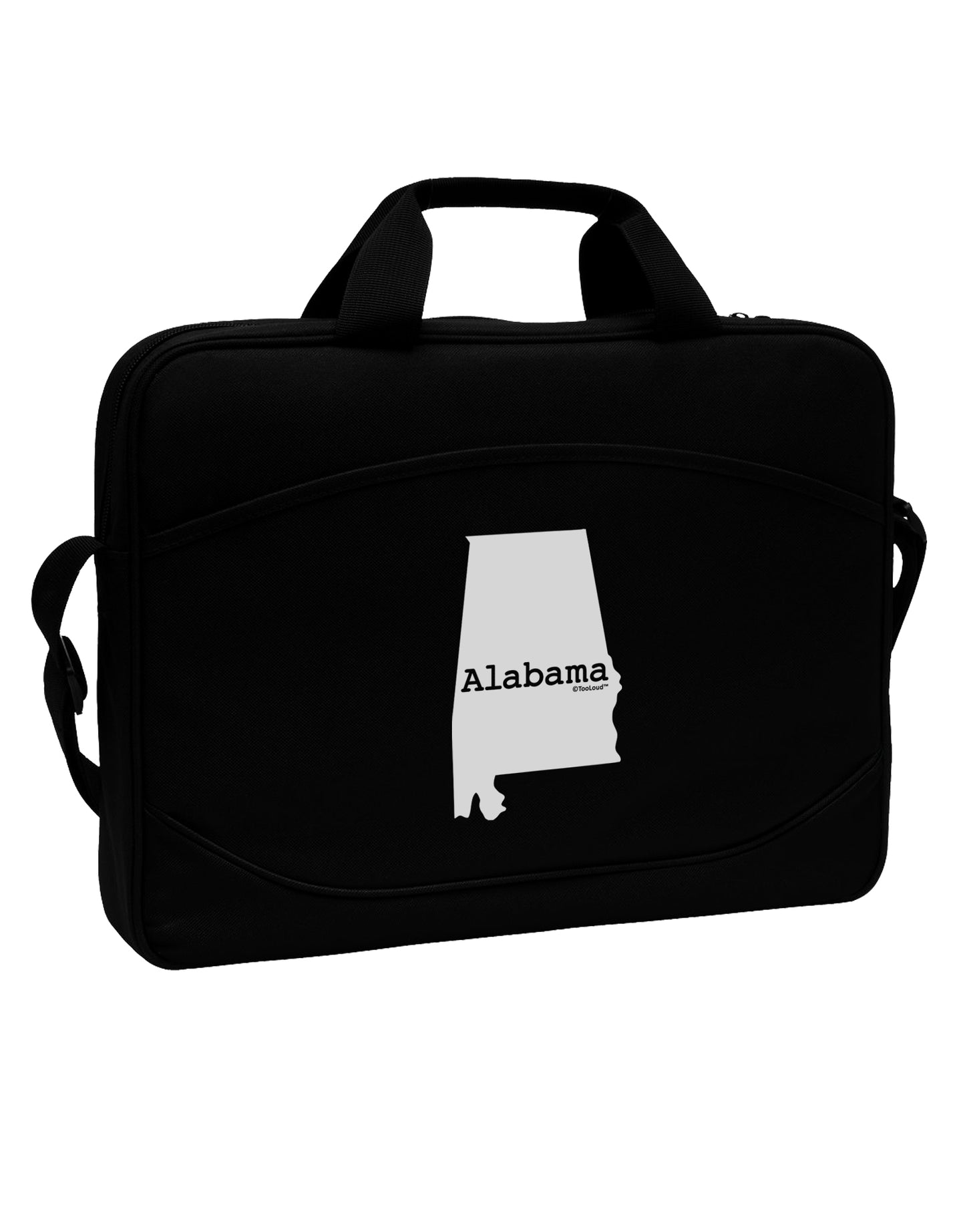 Alabama - United States Shape 15" Dark Laptop / Tablet Case Bag by TooLoud-Laptop / Tablet Case Bag-TooLoud-Black-Davson Sales