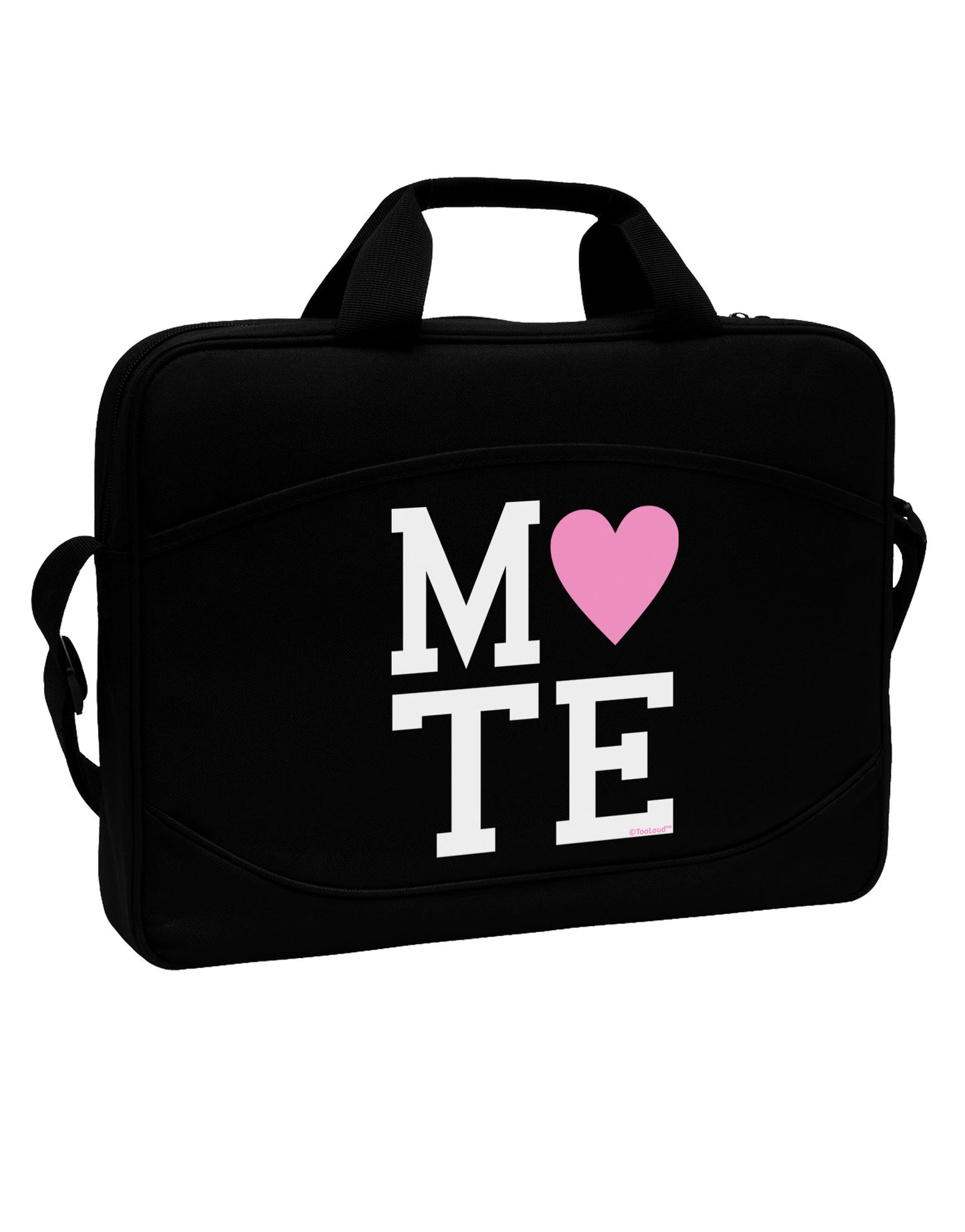 Matching Soulmate Design - Mate - Pink 15" Dark Laptop / Tablet Case Bag by TooLoud-Laptop / Tablet Case Bag-Hanes-Black-Davson Sales
