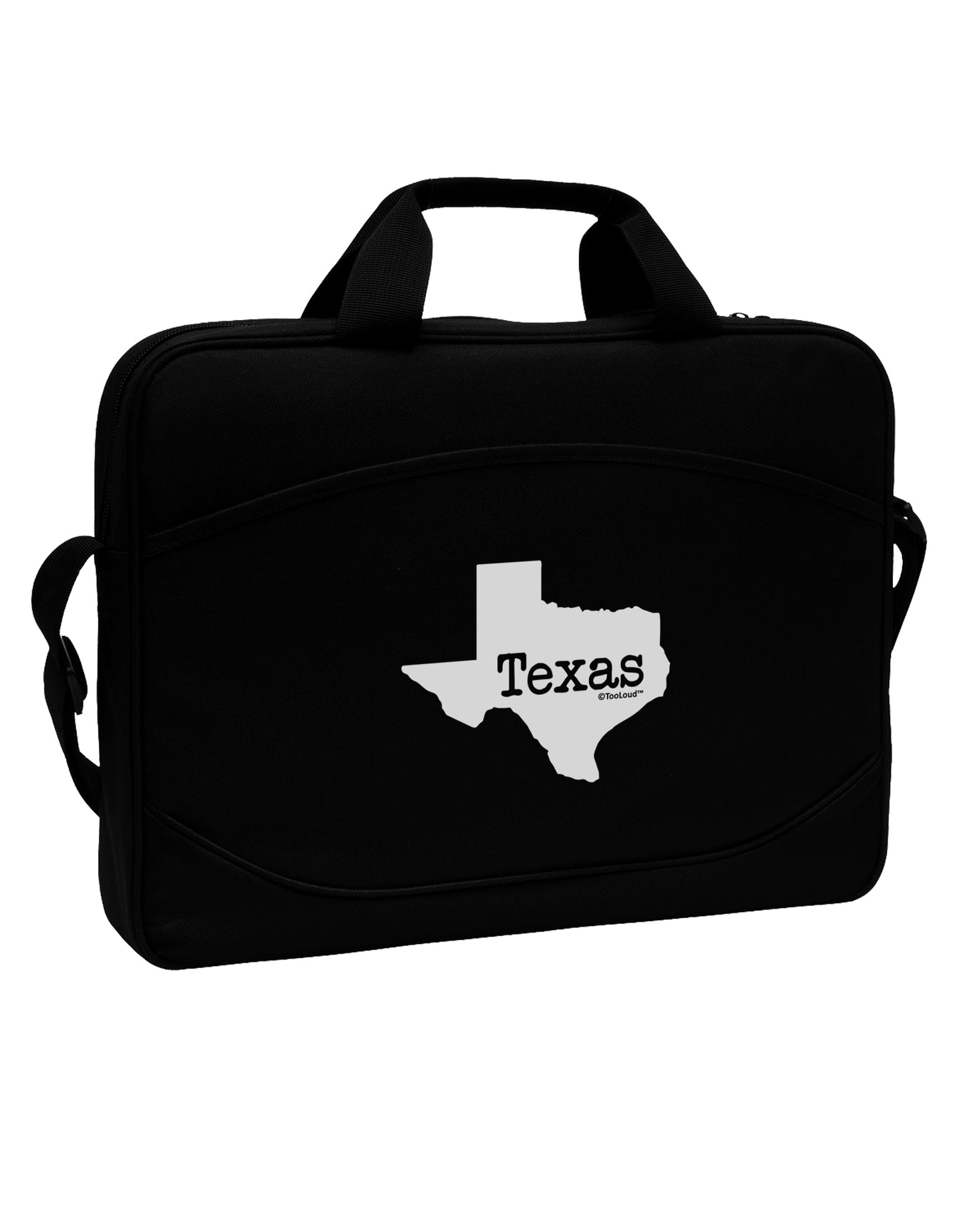 Texas - United States Shape 15" Dark Laptop / Tablet Case Bag by TooLoud-Laptop / Tablet Case Bag-TooLoud-Black-Davson Sales