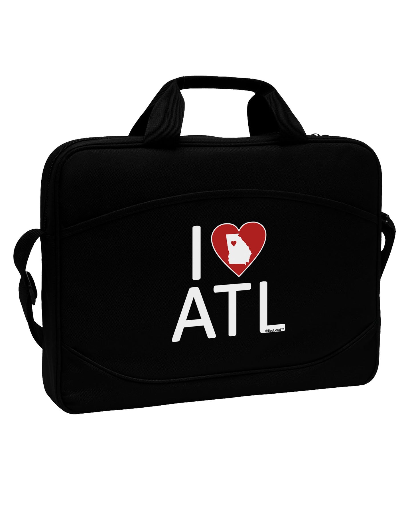 I Heart Atlanta 15" Dark Laptop / Tablet Case Bag-Laptop / Tablet Case Bag-TooLoud-Black-15 Inches-Davson Sales