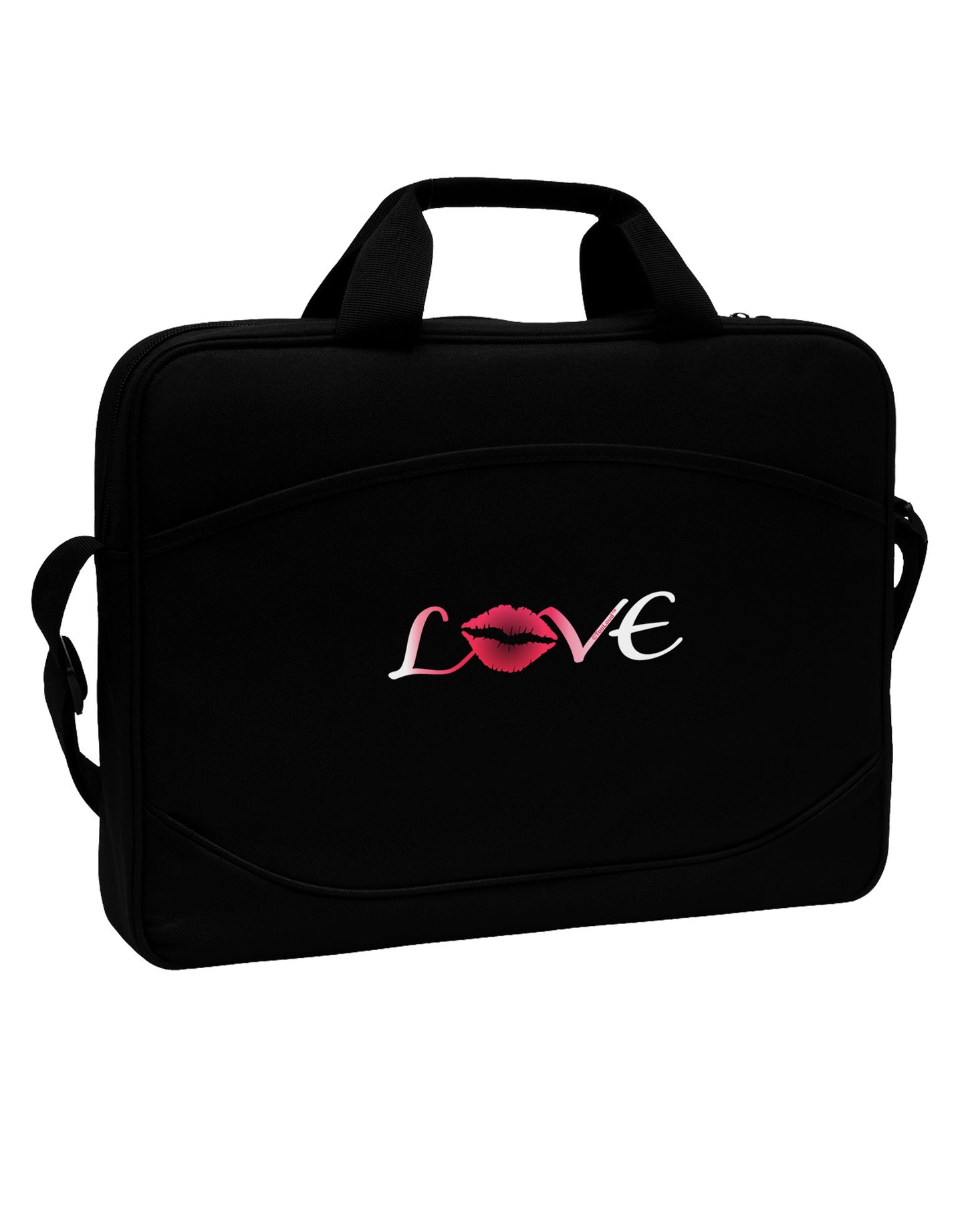 Love Kiss 15" Dark Laptop / Tablet Case Bag-Laptop / Tablet Case Bag-TooLoud-Black-White-15 Inches-Davson Sales